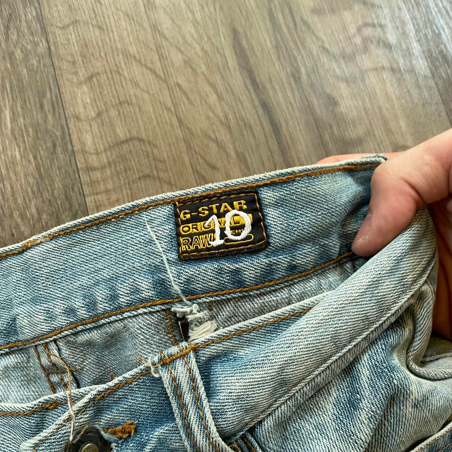G-Star Embroidered Straight Jeans