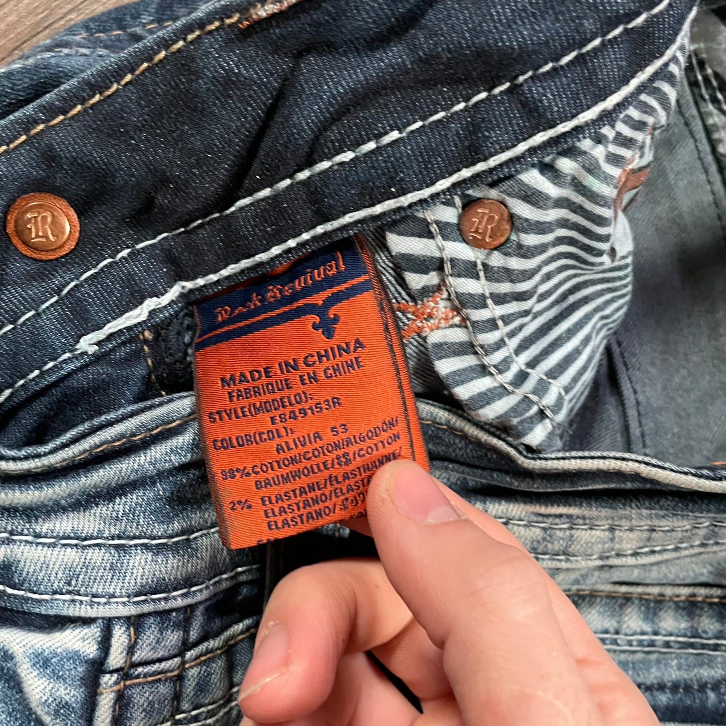 Rock Revival Blue Skinny Jeans