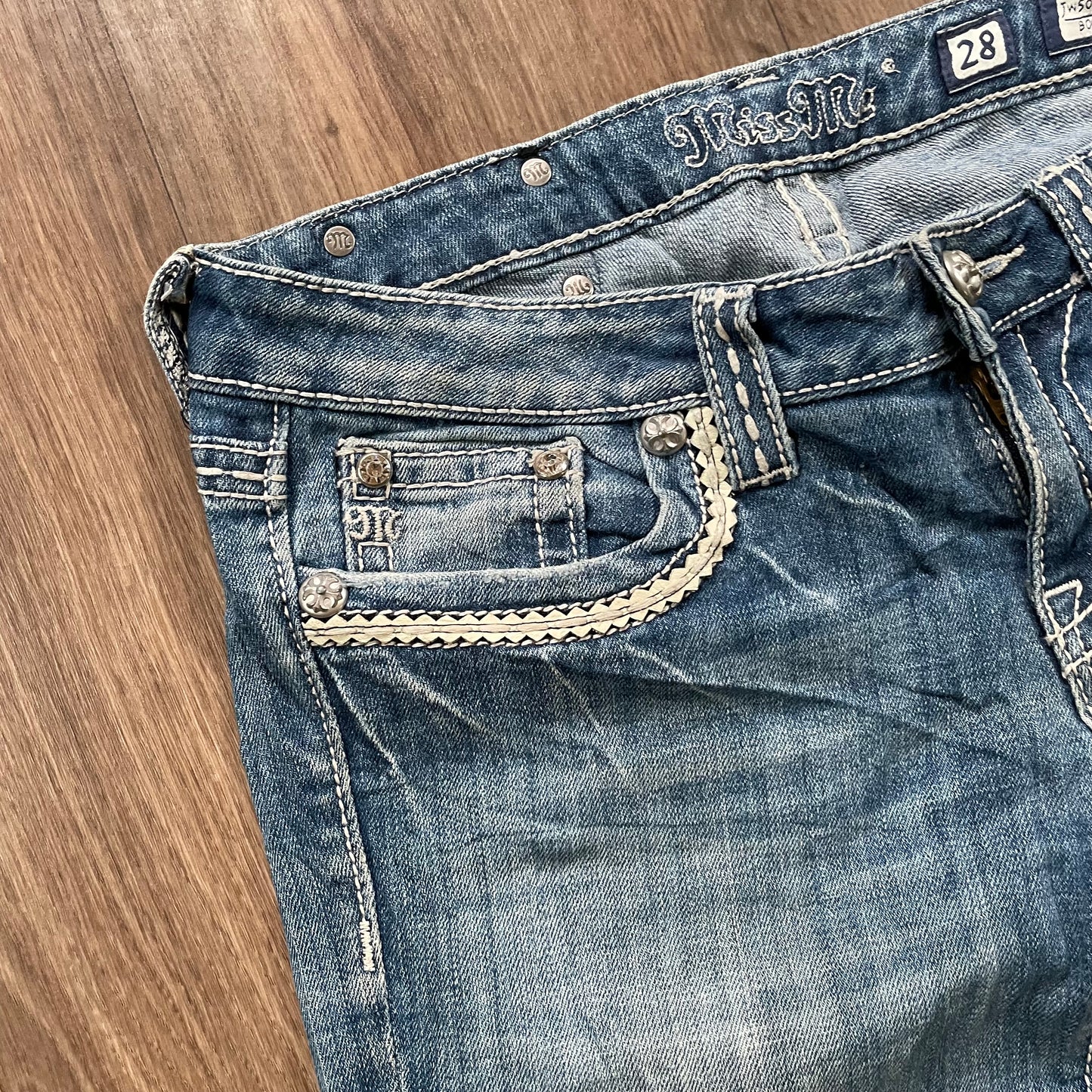 Miss Me Embroidered Boot Cut Jean