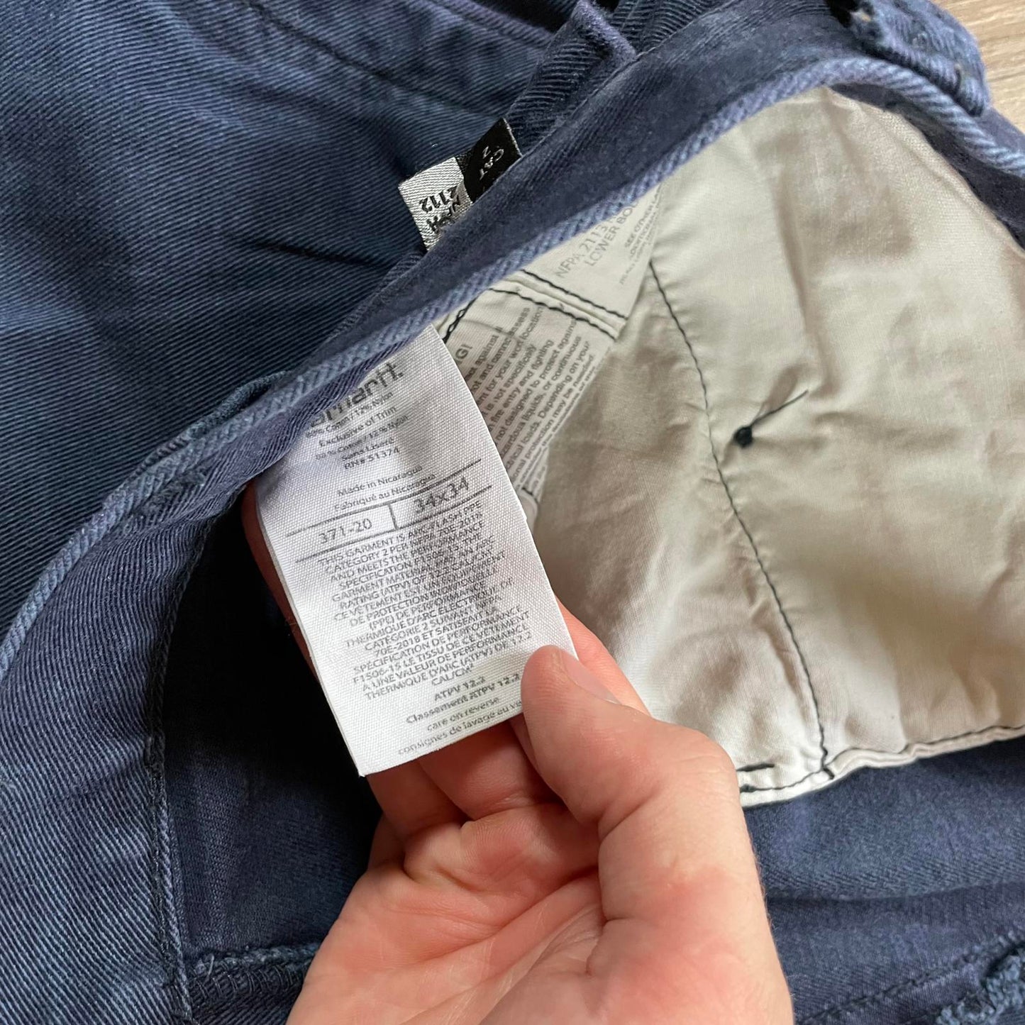 Carhartt Blue FR Trousers W34 L34