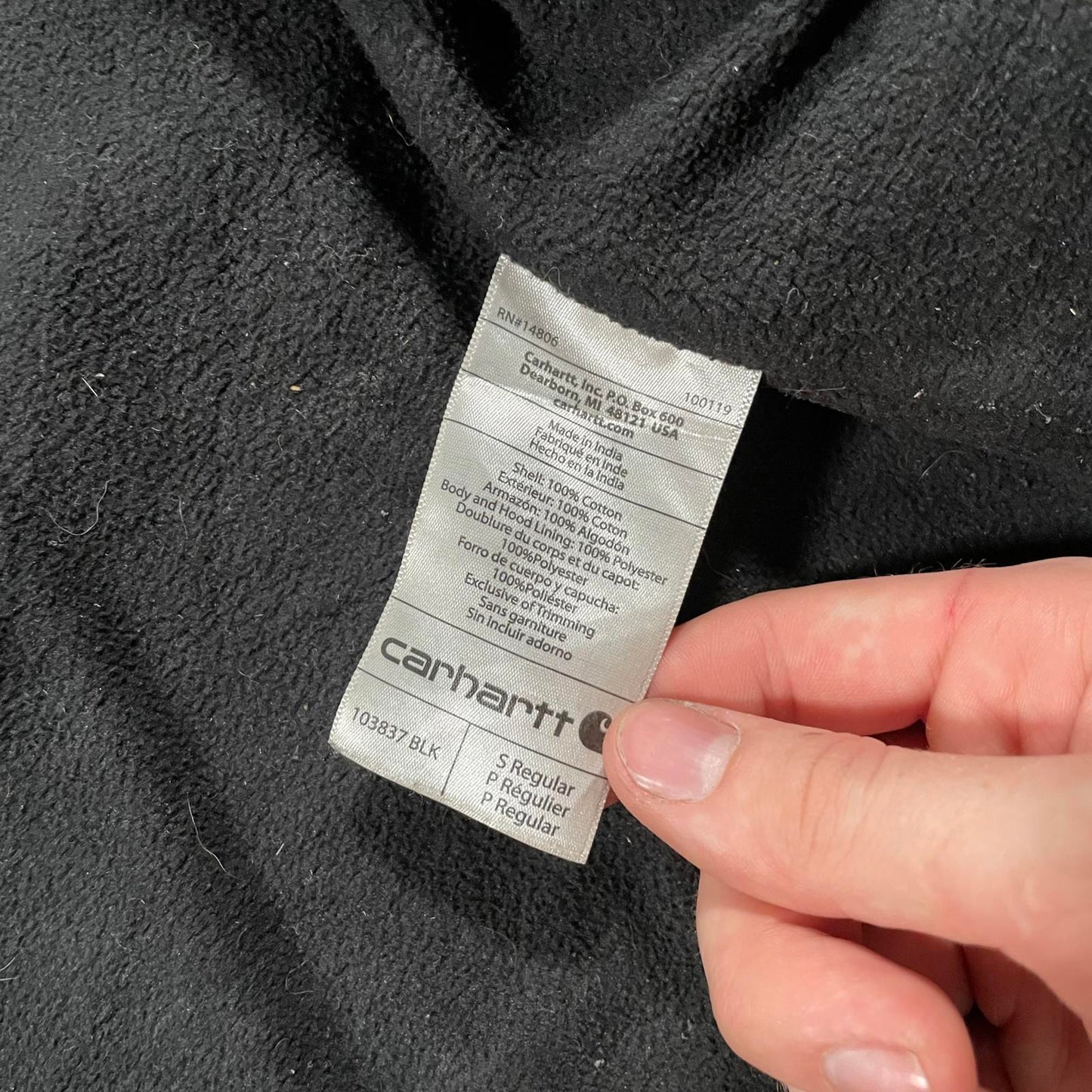 Carhartt Black Hooded Gilet