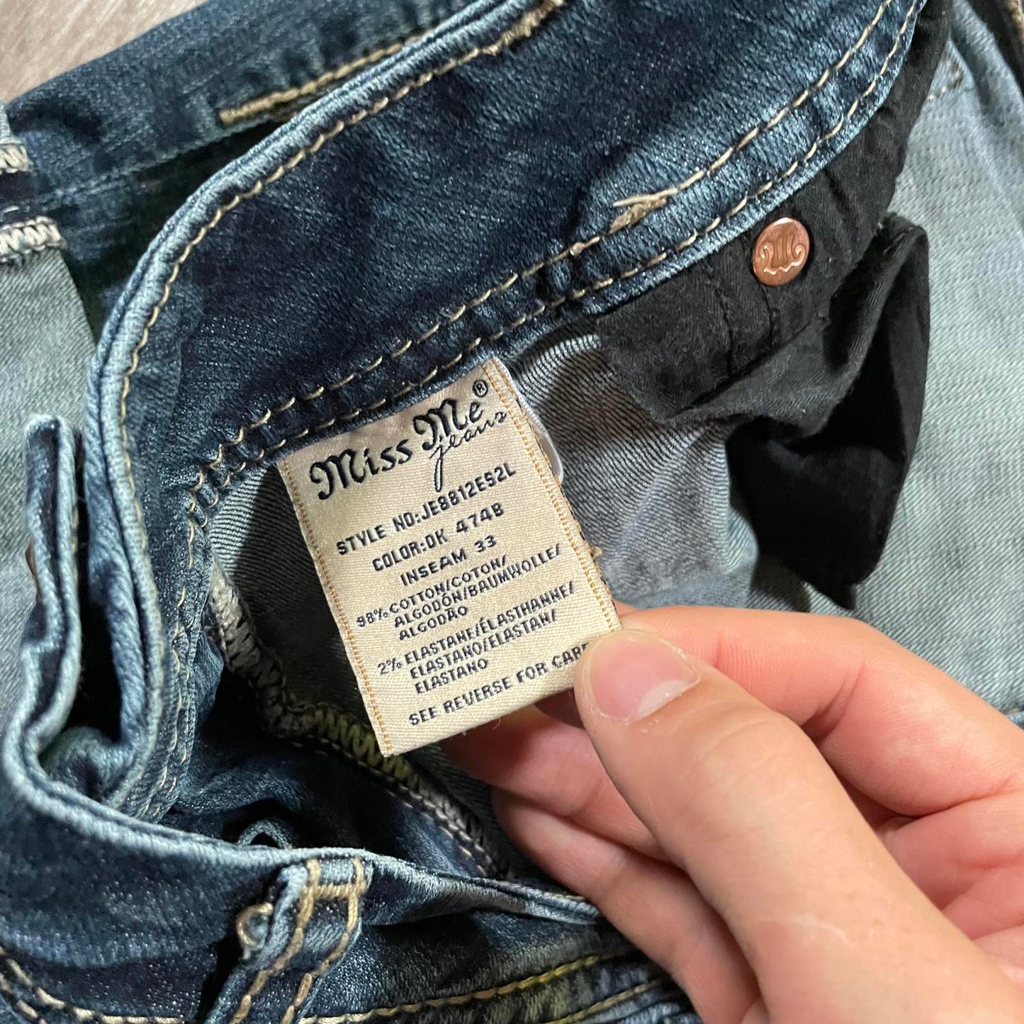 Miss Me Y2K Mini Denim Low Waisted Shorts