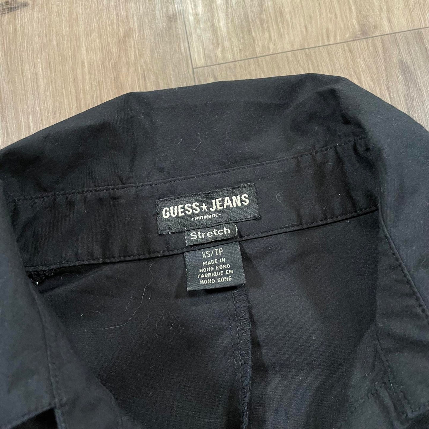 Guess Jeans Black Short Sleeve Shirt XS