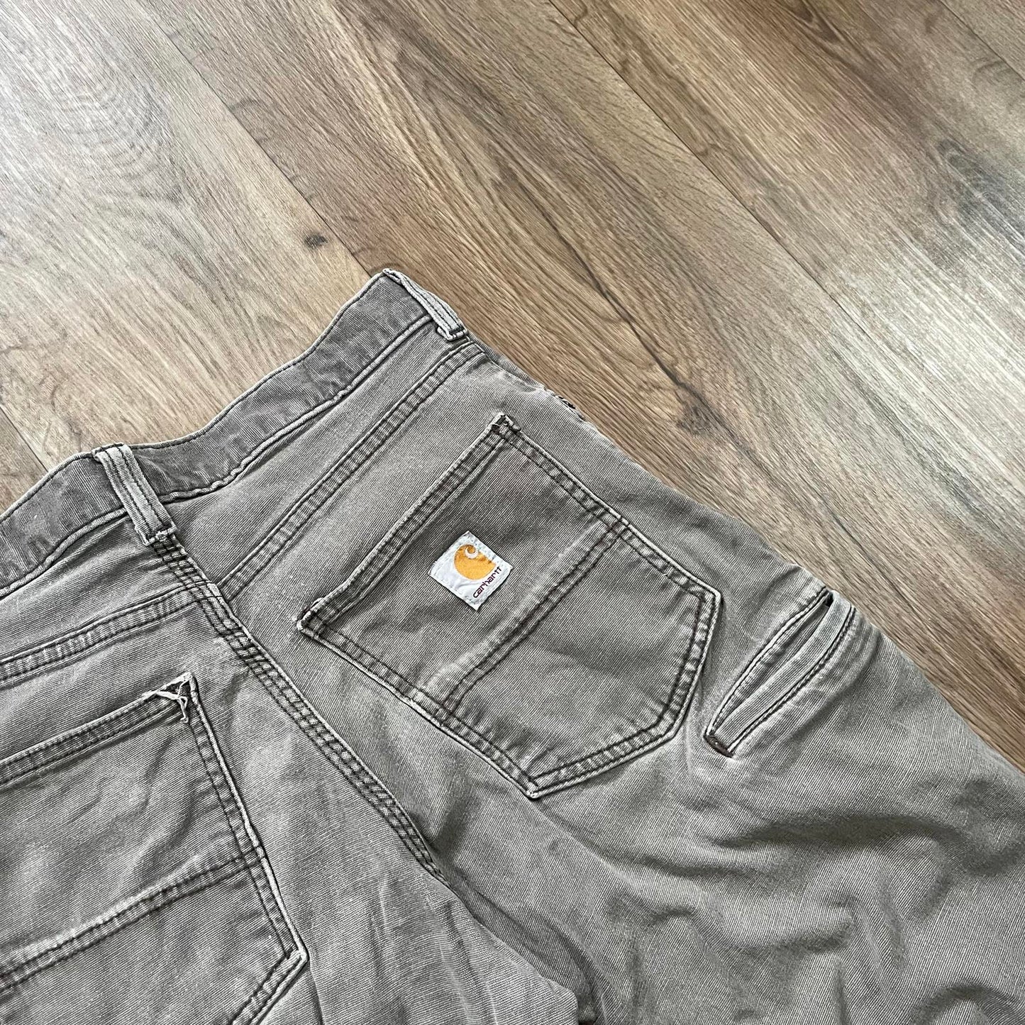 Carhartt Grey Painted Carpenter Trousers