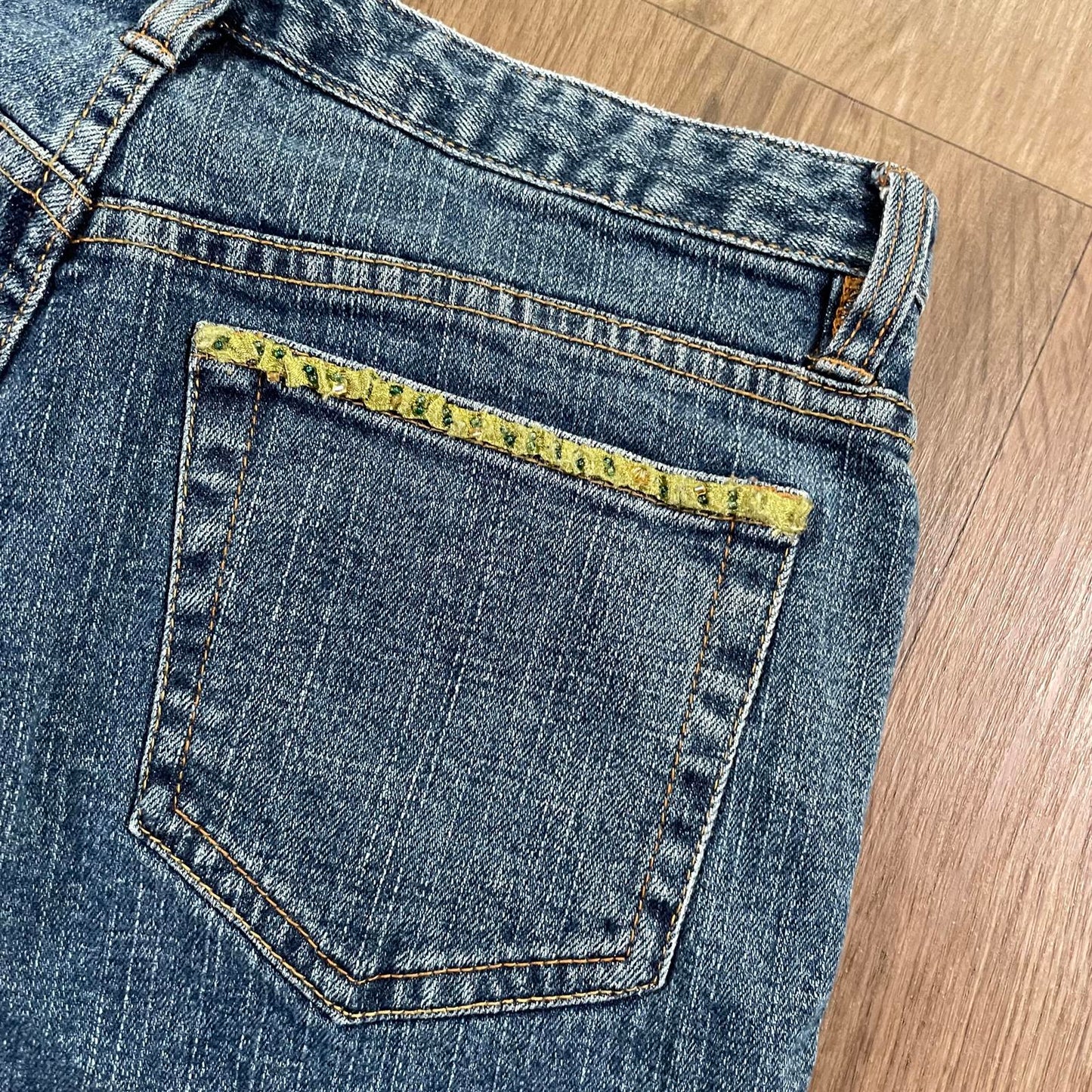 Cache Boot Cut Jeans Beaded