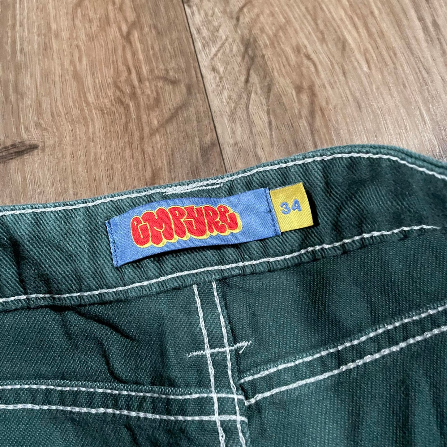 Empire Green Baggy Carpenter Jeans