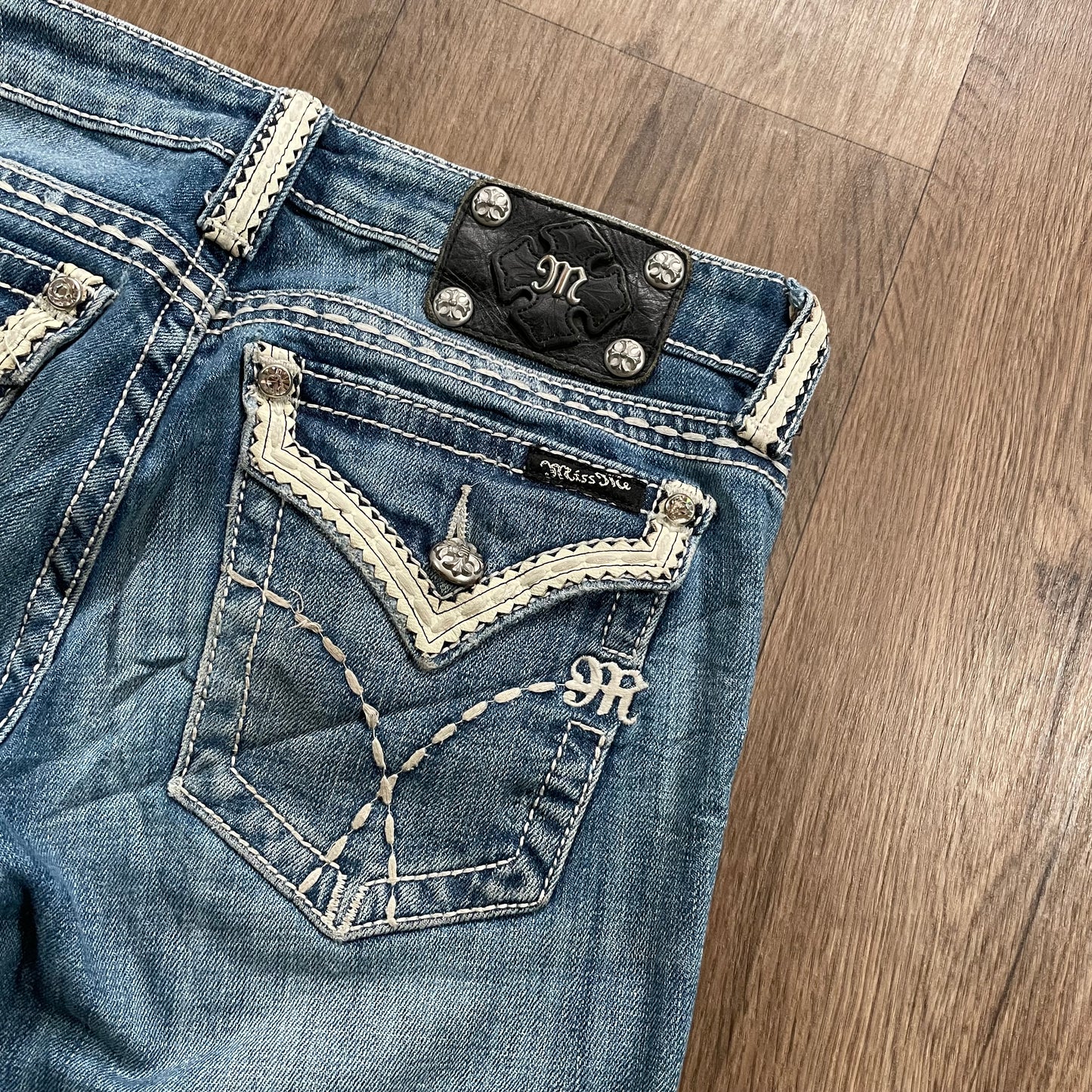 Miss Me Embroidered Boot Cut Jean