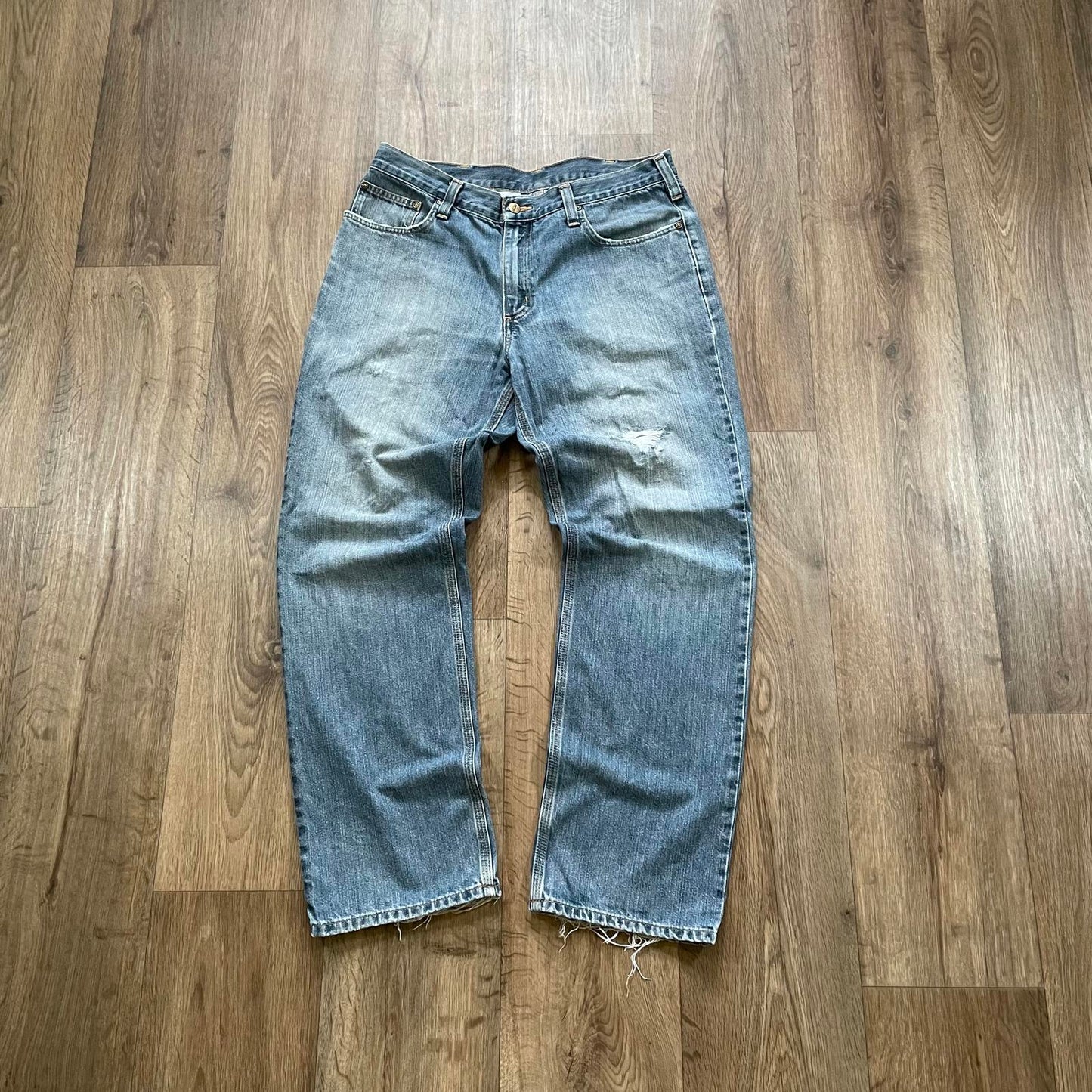 Carhartt Blue Jeans Distressed Relaxed Fit