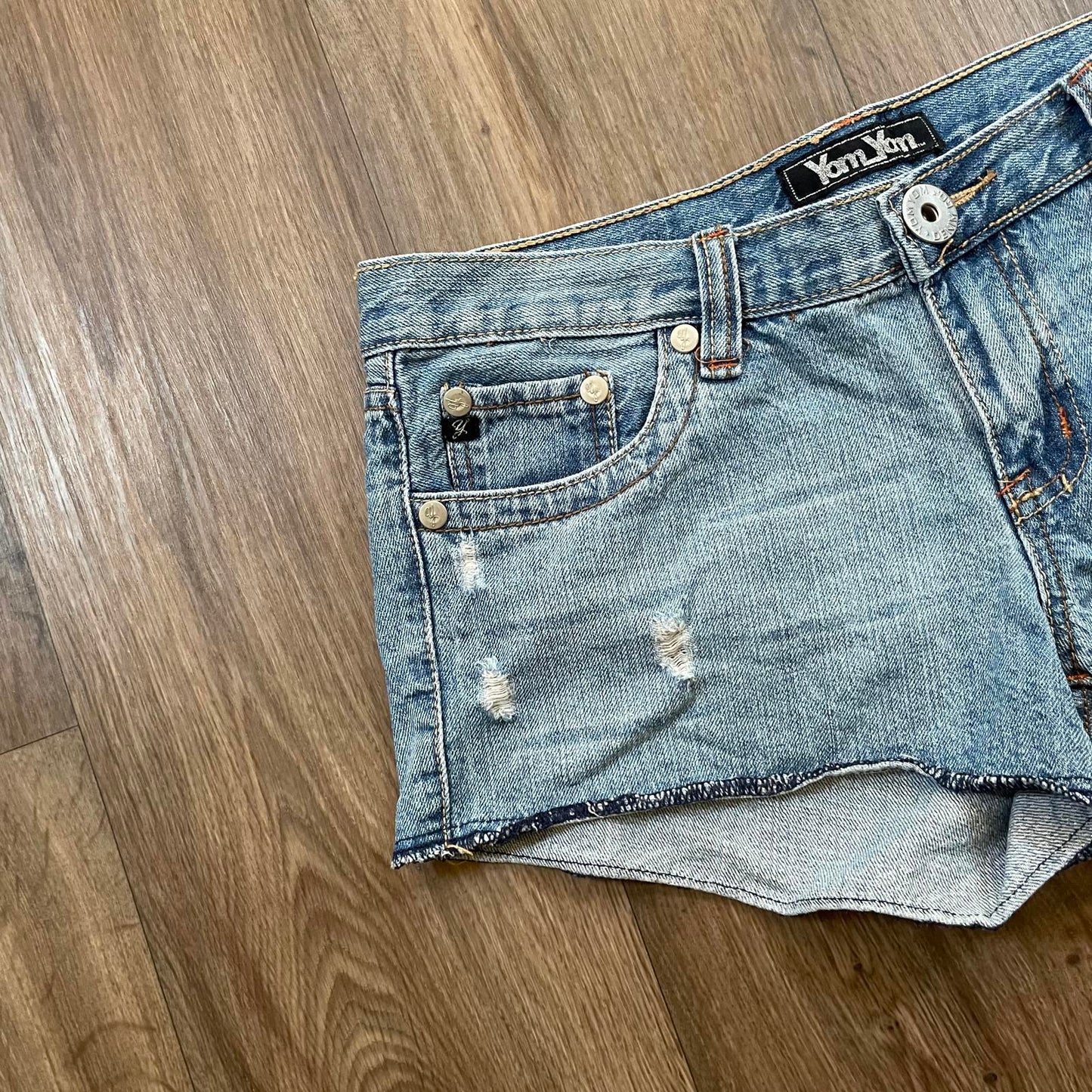 Yom Yom Y2K Mini Low Rise Denim Shorts