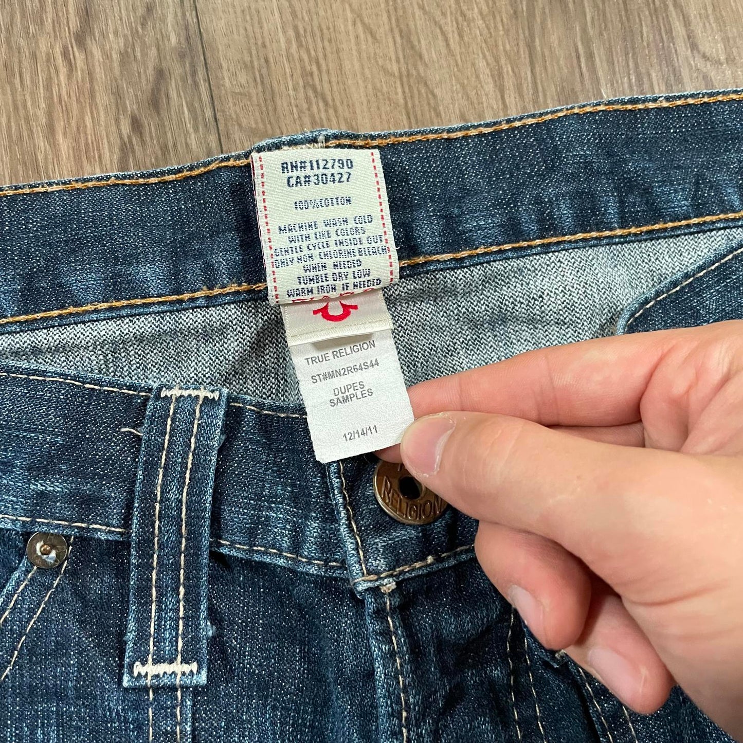 True Religion Blue Carpenter Style Jeans W35 L30