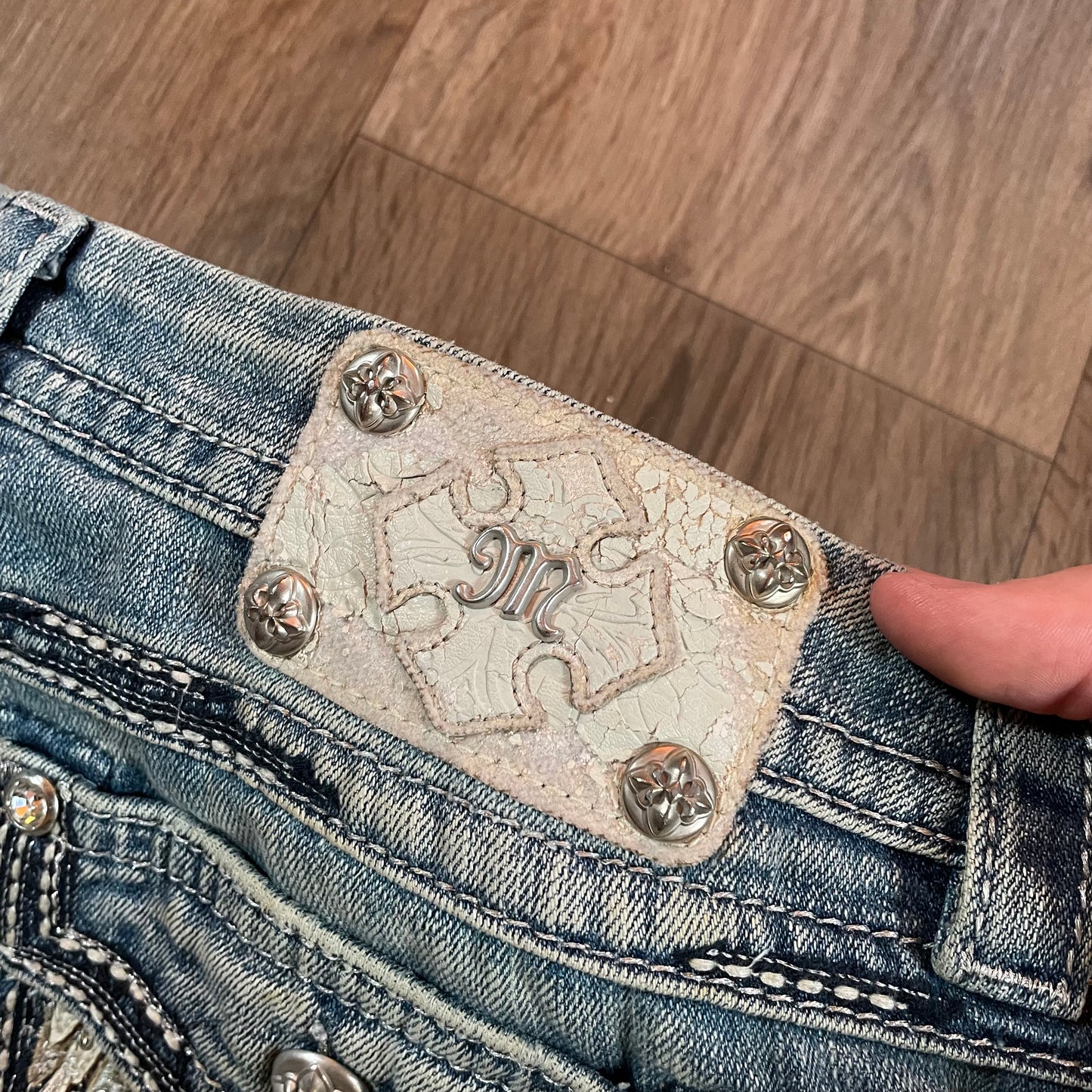 Miss Me Angel Wing Skinny Jeans
