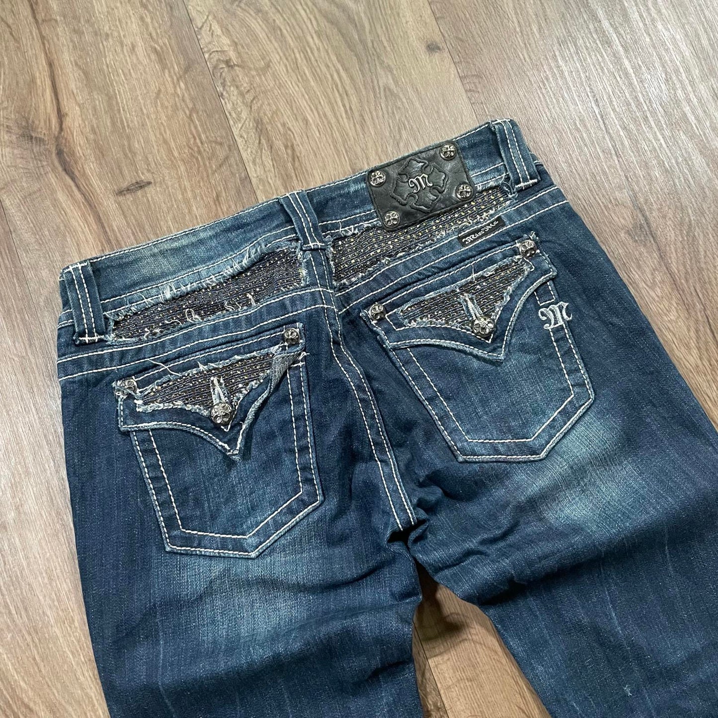 Miss Me Dark Gemstone Skinny Jean