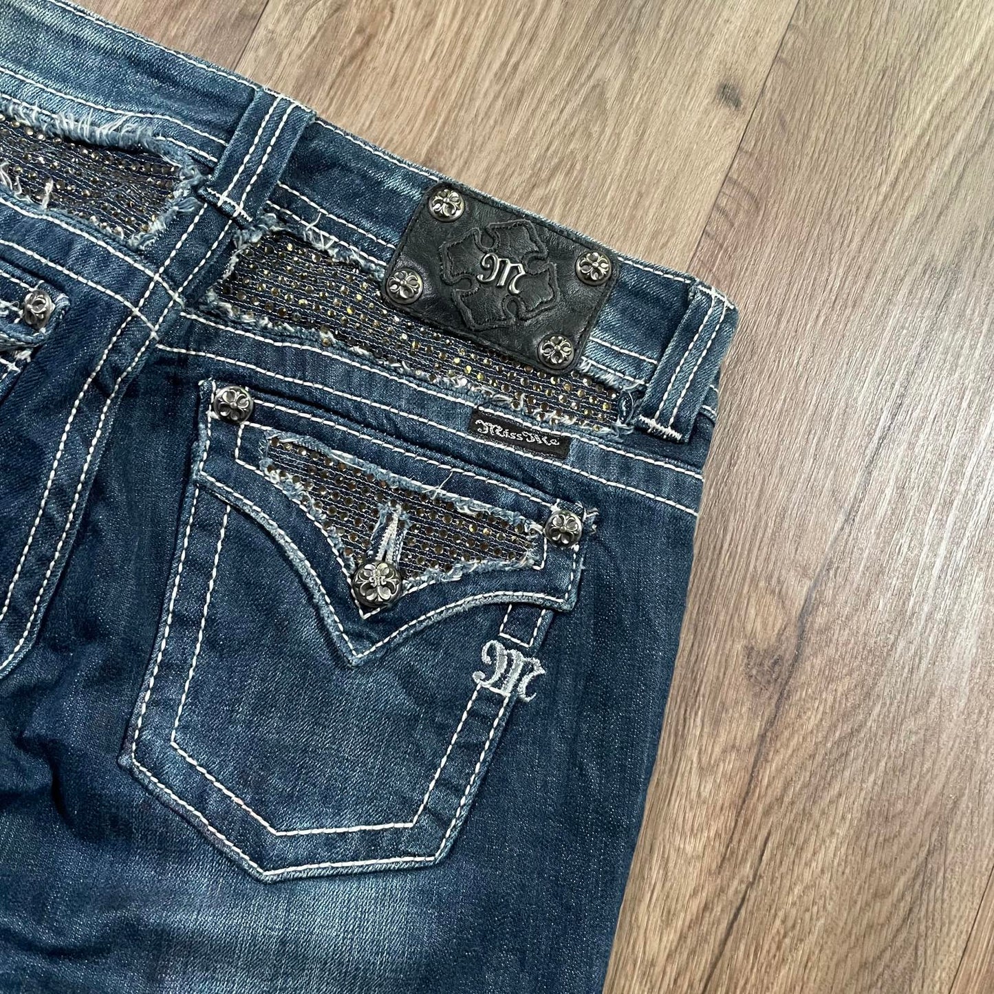Miss Me Dark Gemstone Skinny Jean