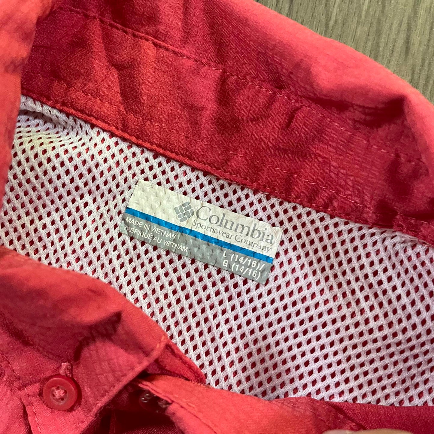 Vintage Columbia PFG Short Sleeve Shirt Red