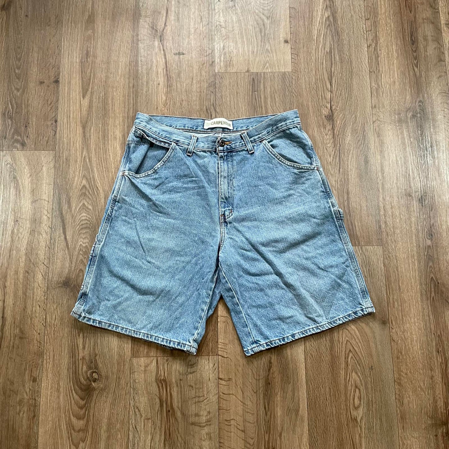 Faded Glory Light Blue Carpenter Denim Shorts