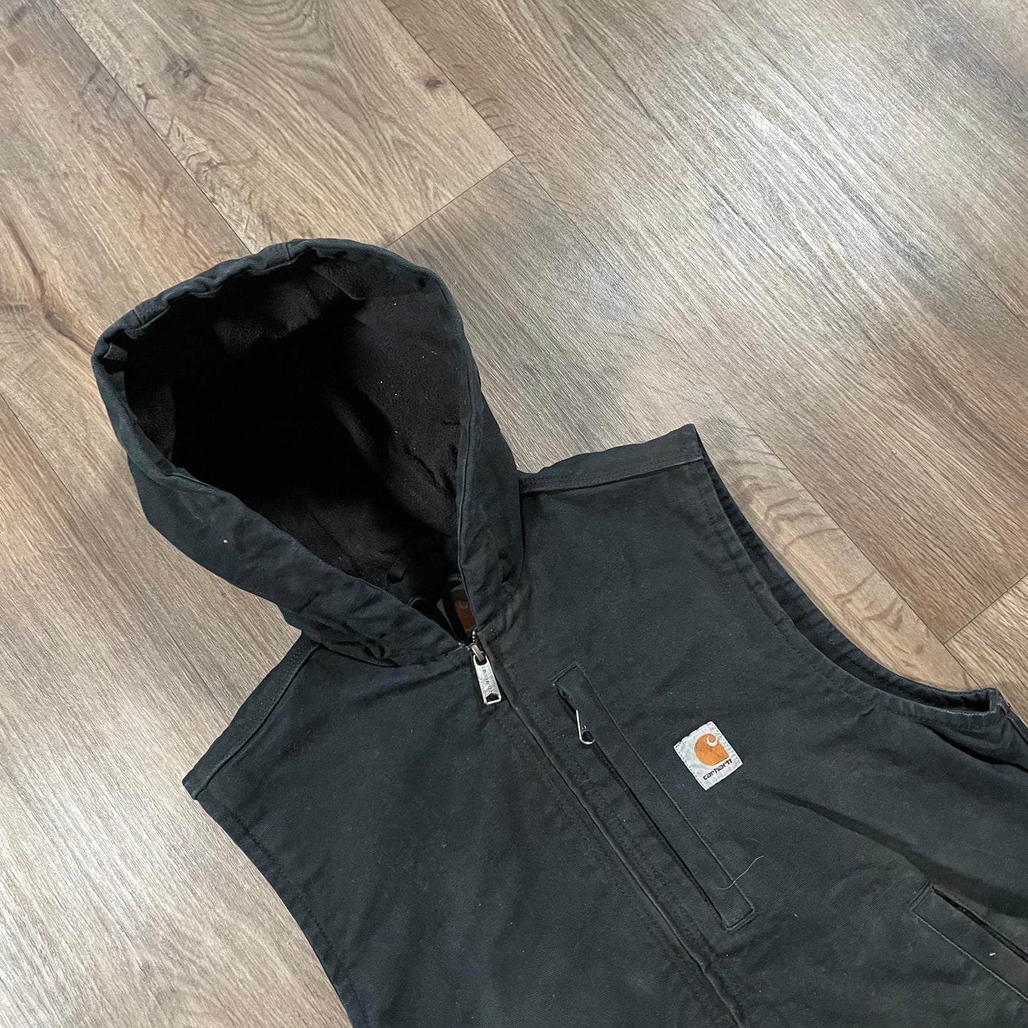 Carhartt Black Hooded Gilet
