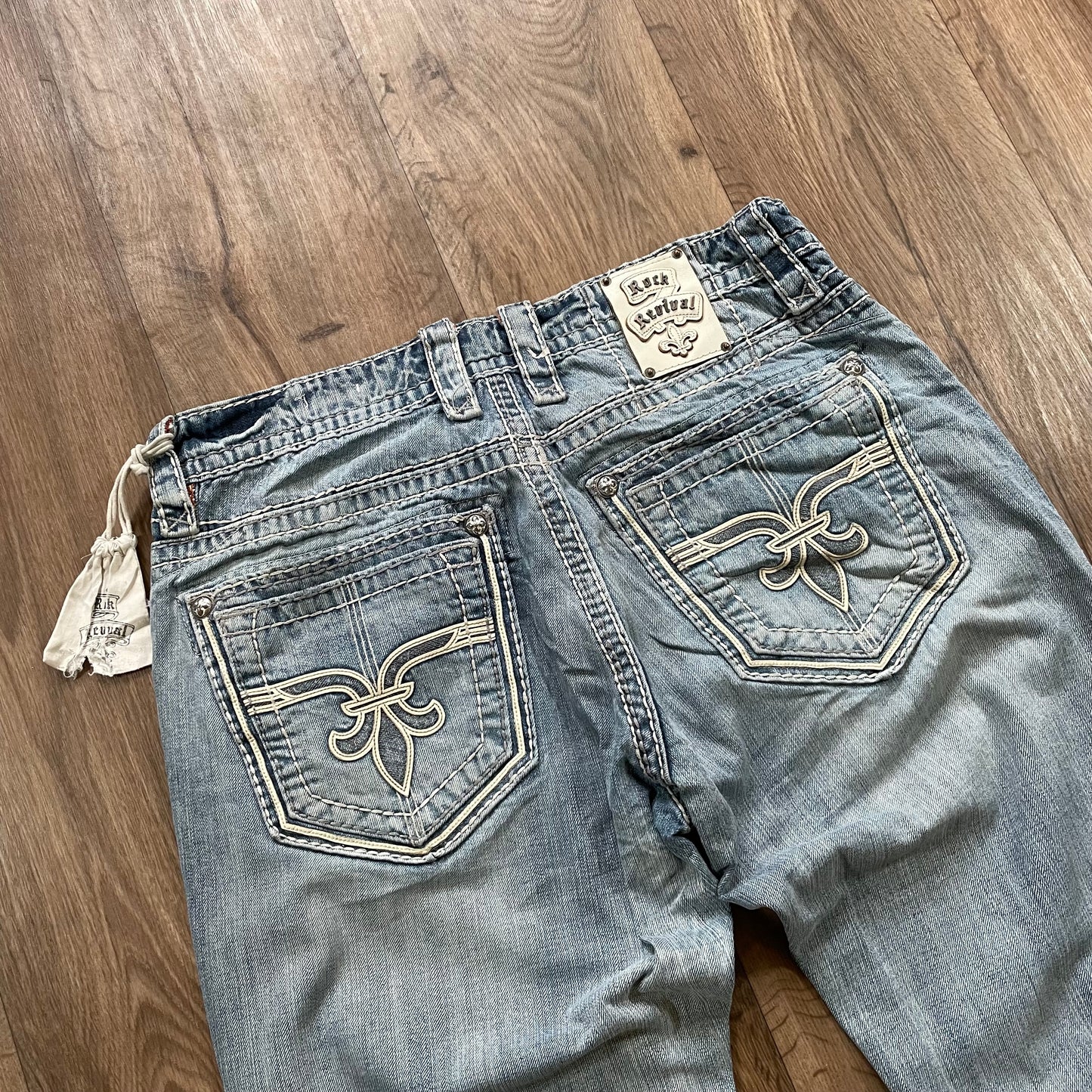 Rock Revival Straight Jeans with Pouch Attached