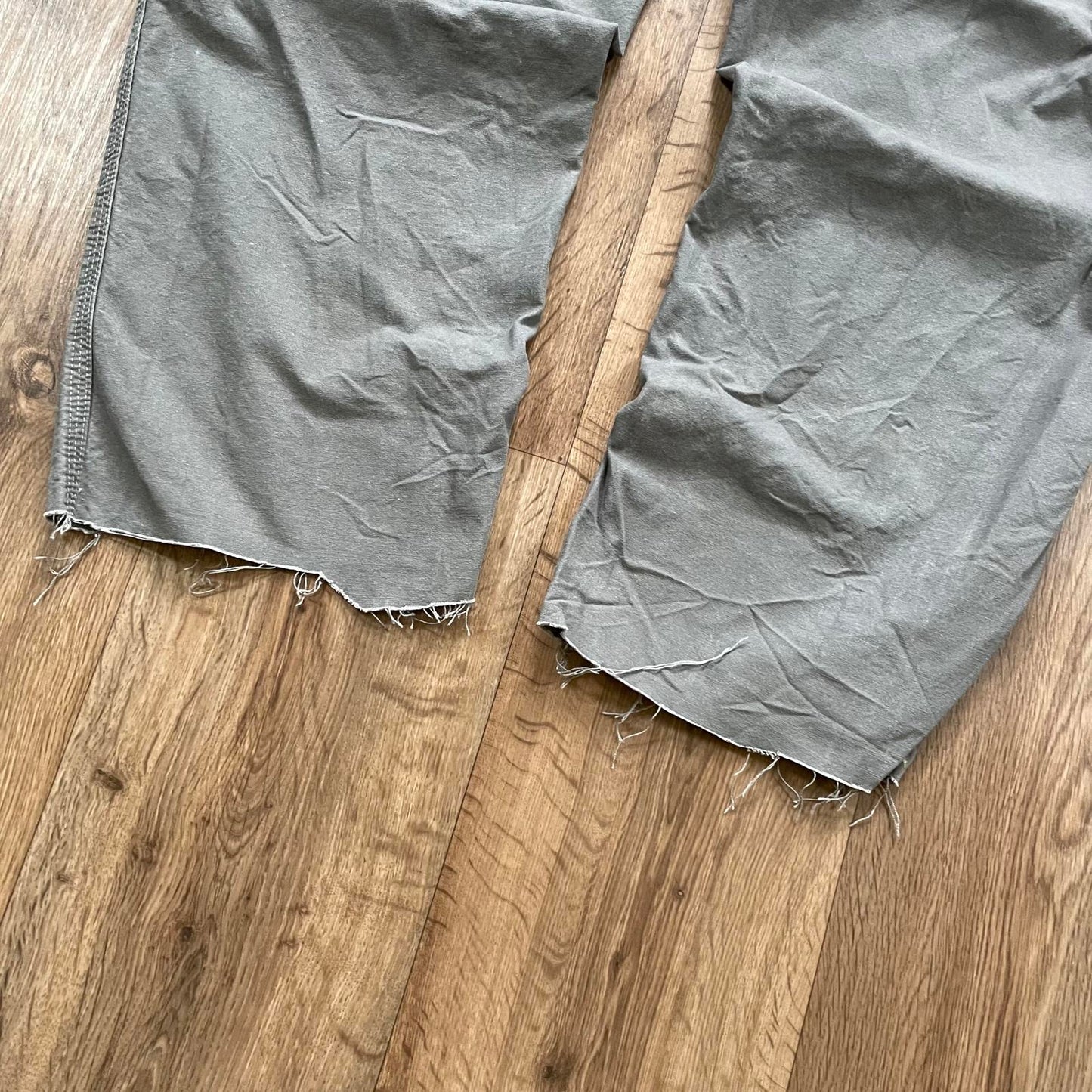 Carhartt Grey Carpenter Trousers Cut Off