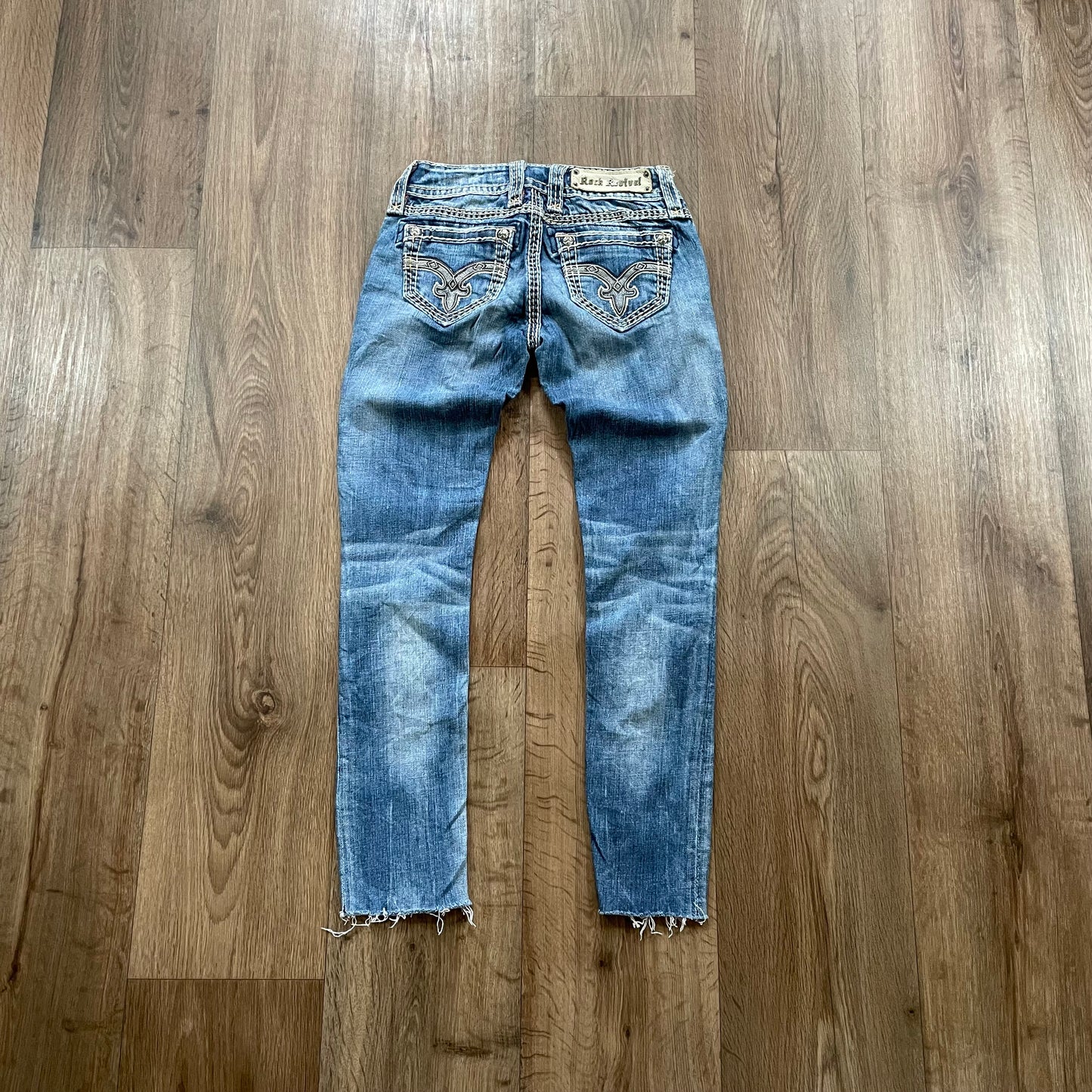 Rock Revival Cut Off Skinny Jeans
