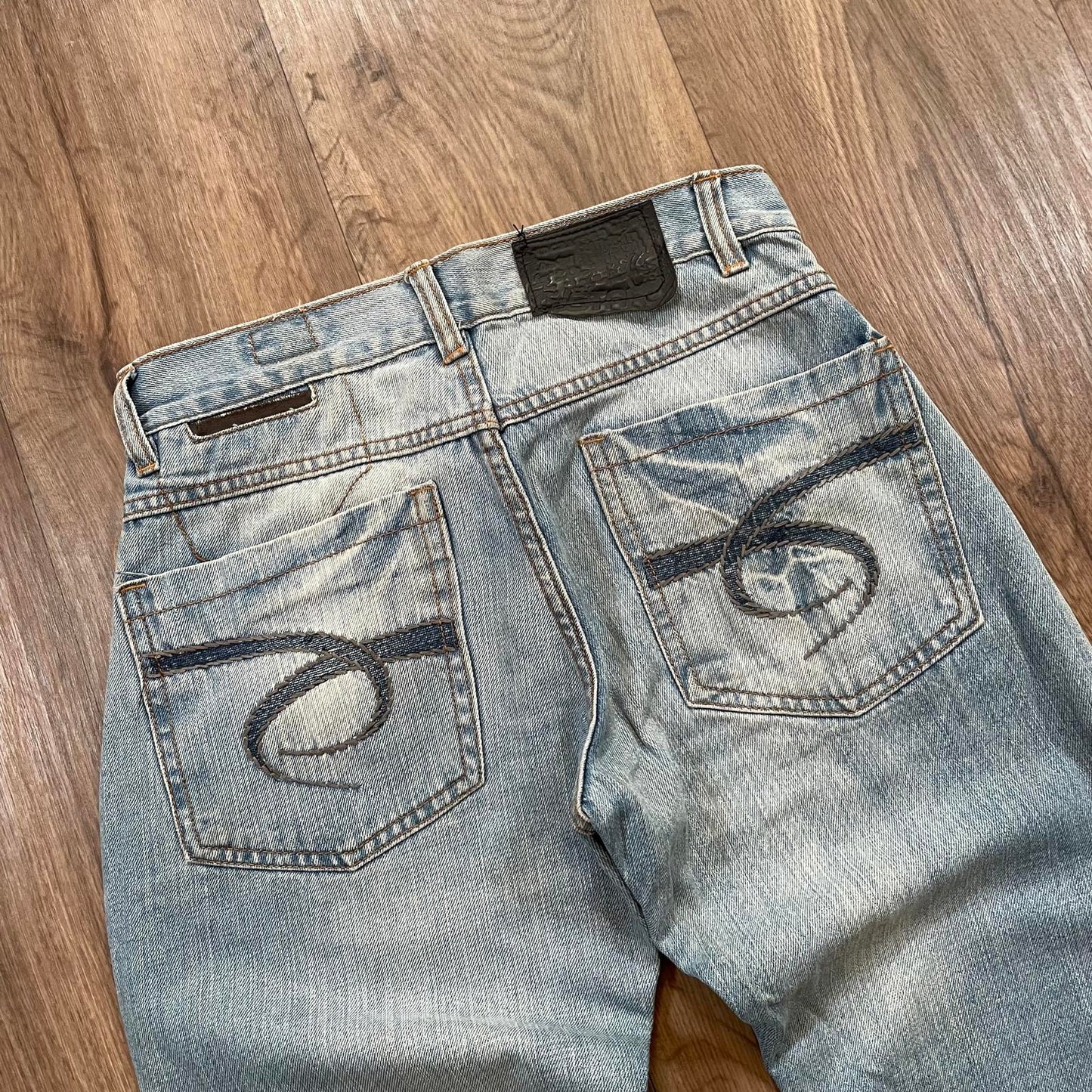 G-Star Embroidered Straight Jeans
