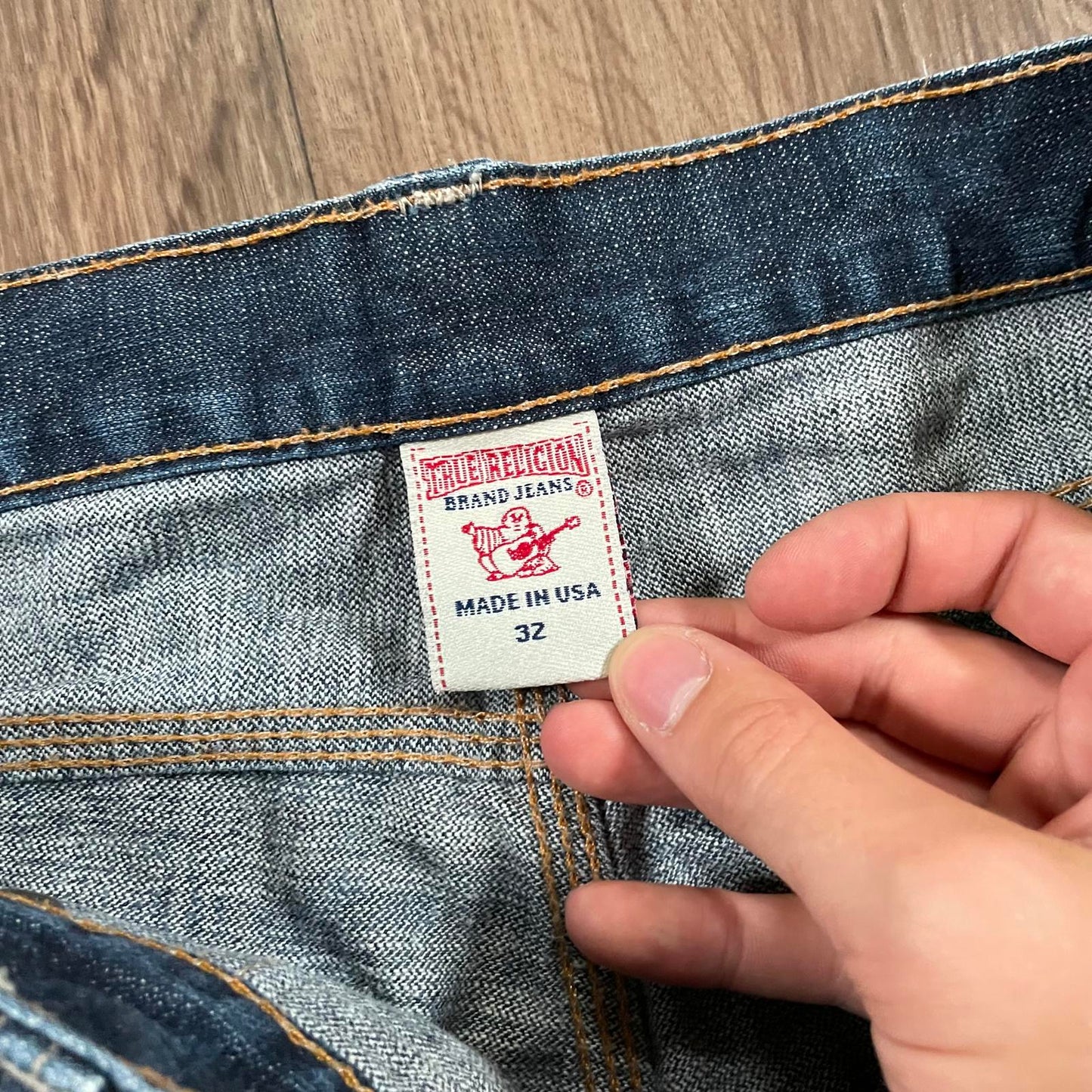 True Religion Blue Carpenter Style Jeans W35 L30