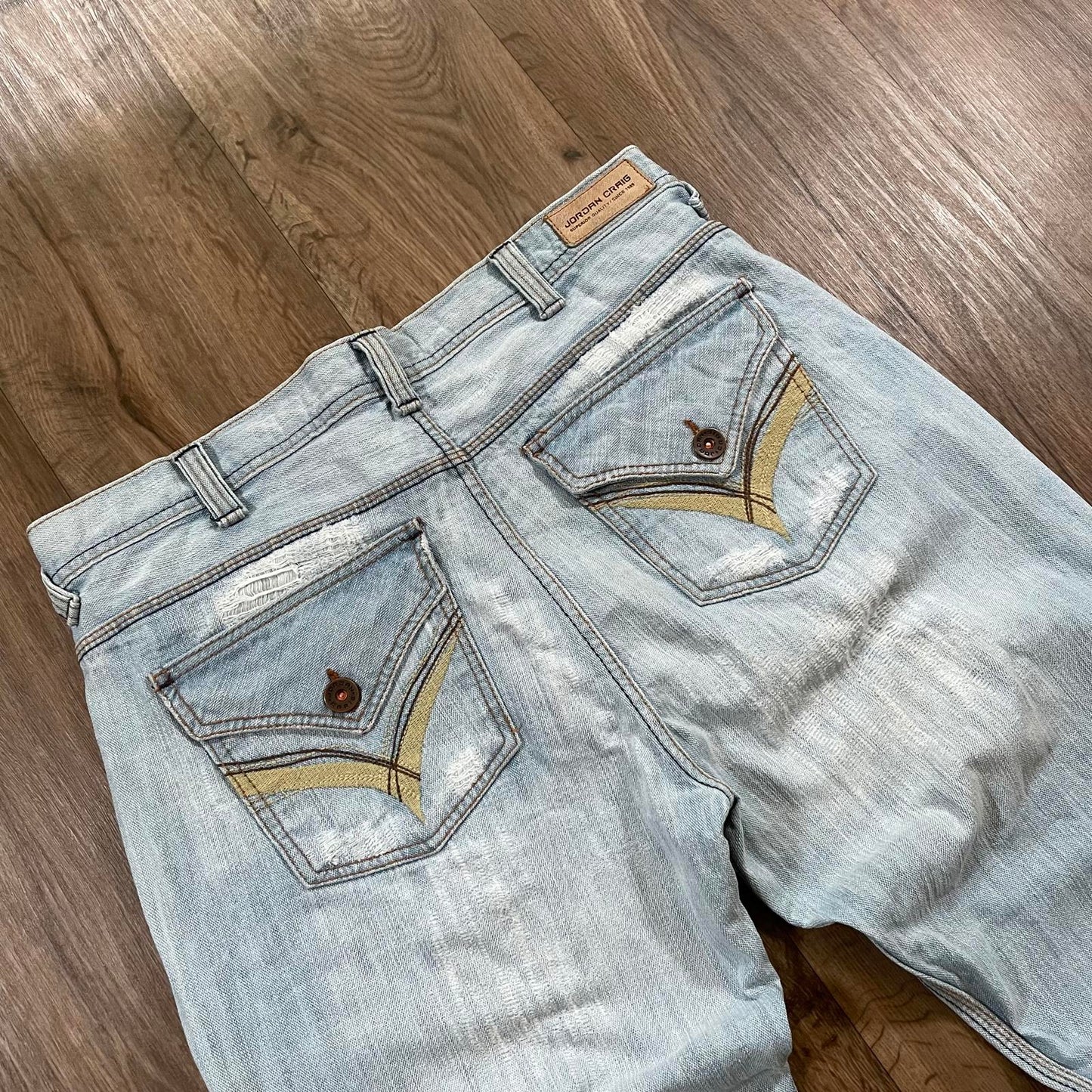 Jordan Carig Light Wash Embroidered Jeans
