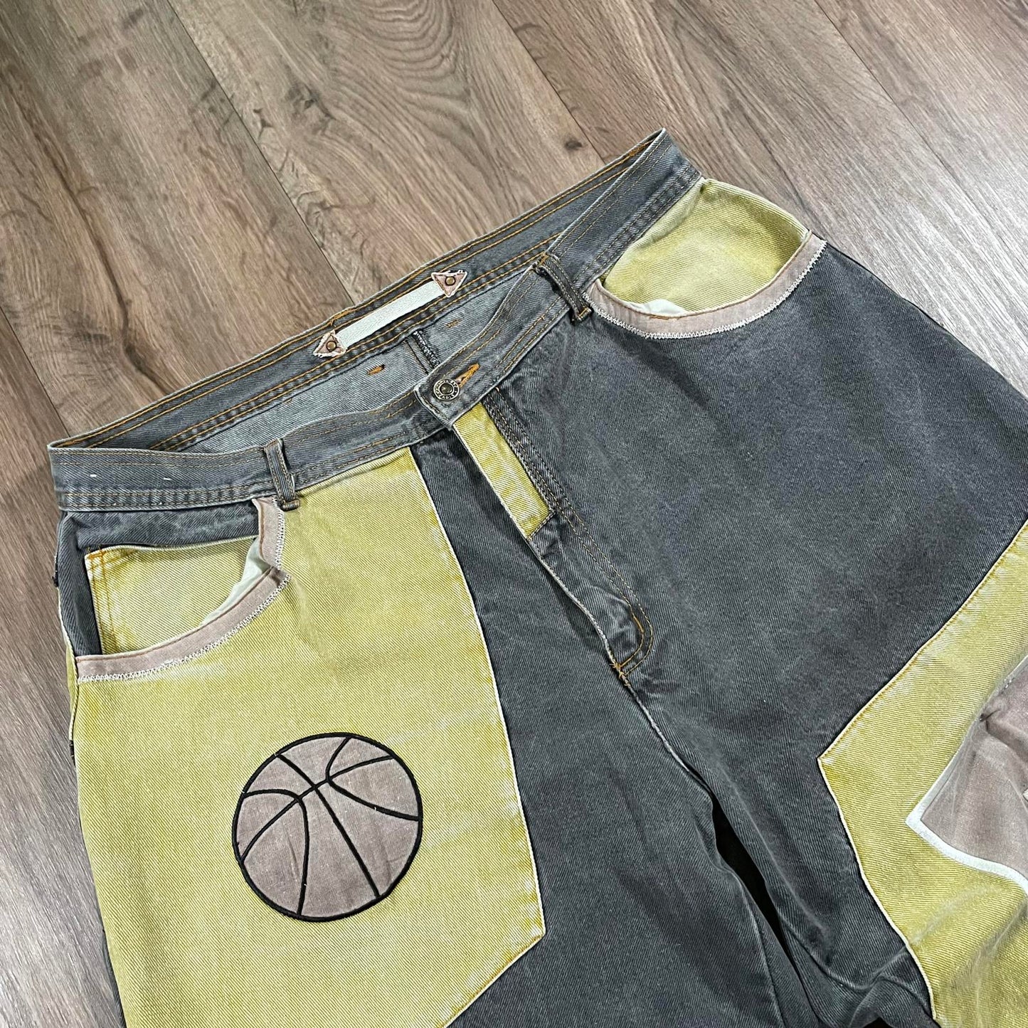 Rave Vintage Dare by Giovanni Colourblock Hip Hop Jeans