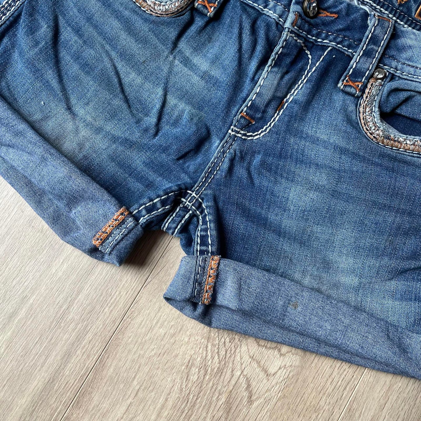 Rock Revival Embroidered Mini Shorts