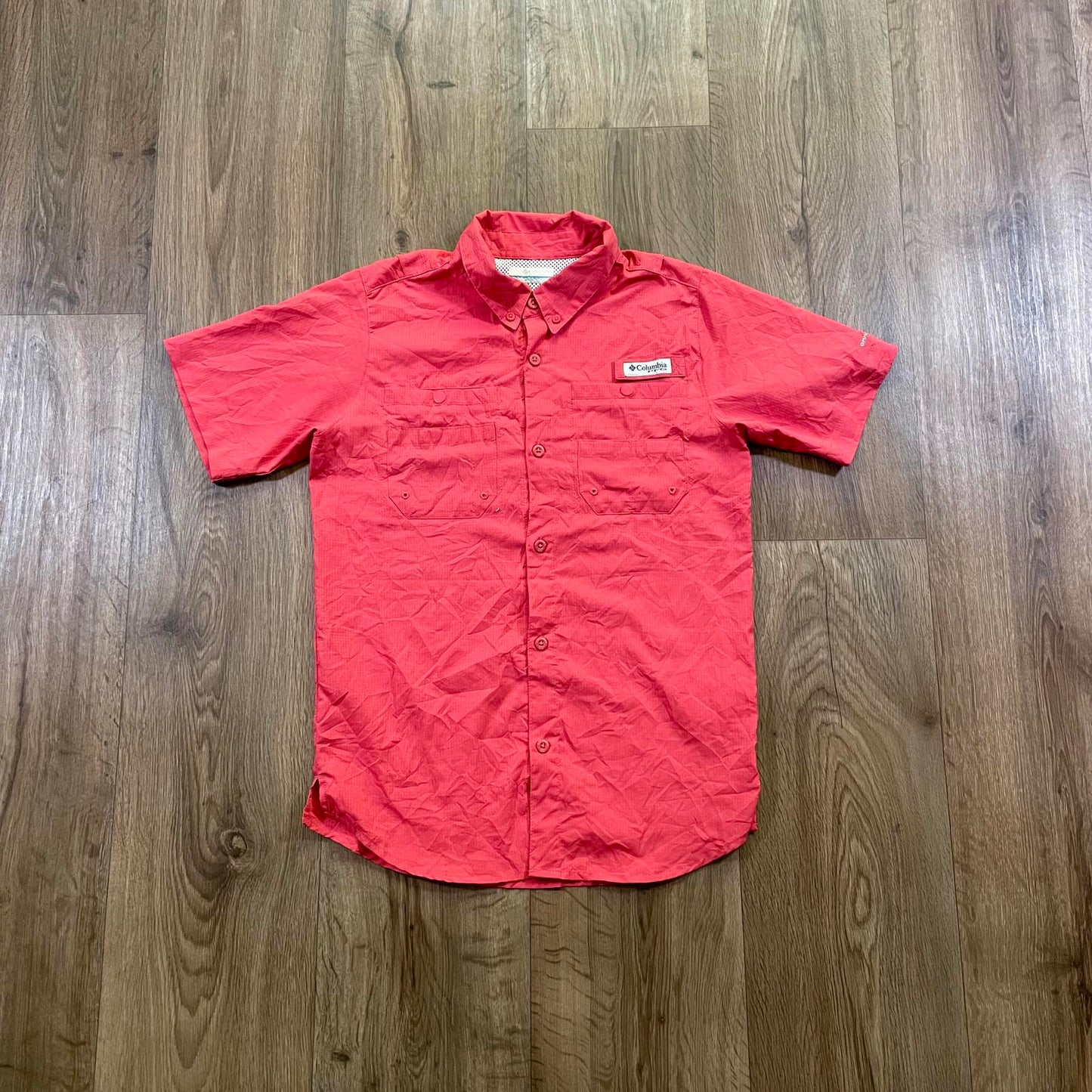 Vintage Columbia PFG Short Sleeve Shirt Red