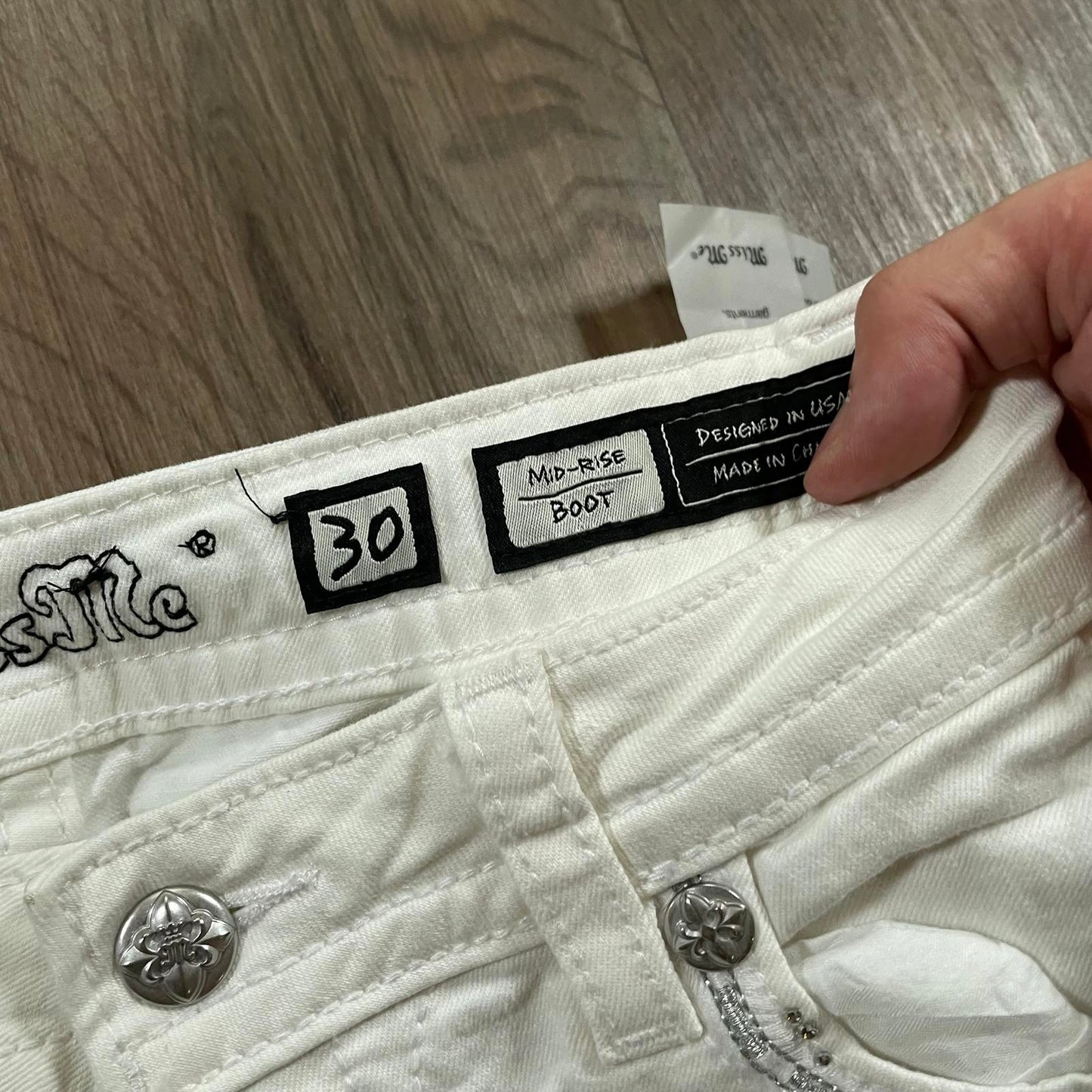 Miss Me White BNWT Boot Cut Jeans