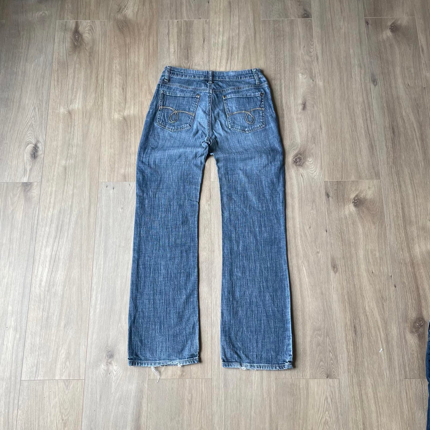 Street One Embroidered Y2K Style Bootcut Jeans