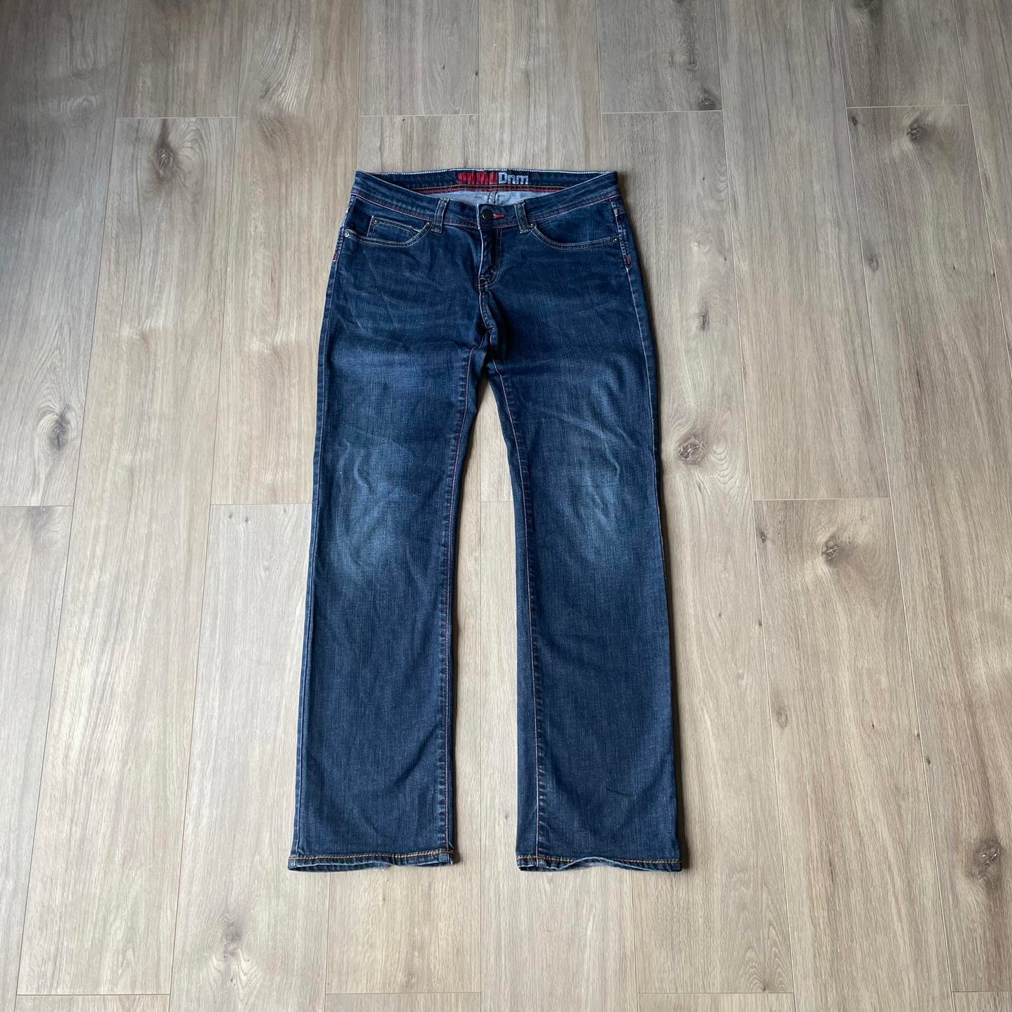 Vintage Puma Embroidered Dark Wash Jeans