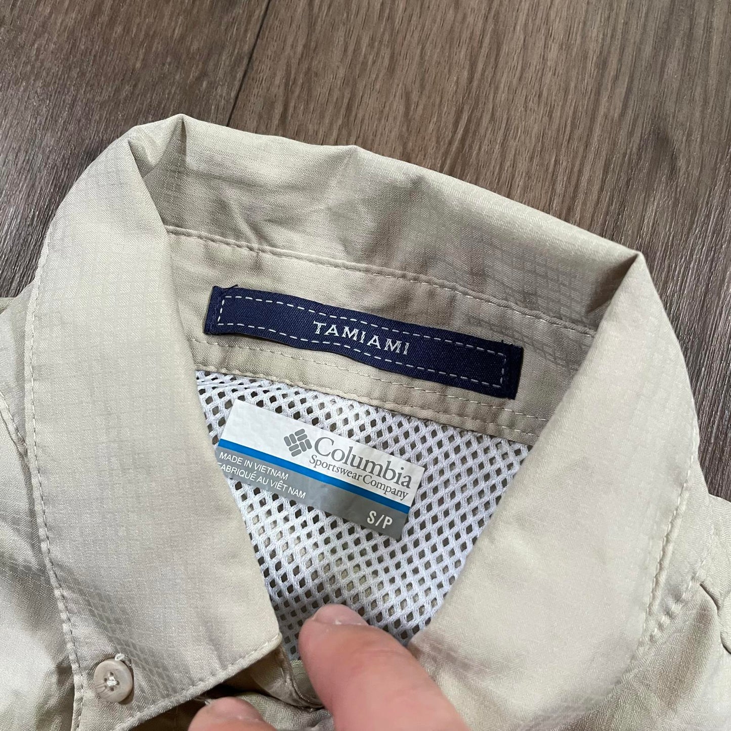 Vintage Columbia PFG Long Sleeve Shirt Beige
