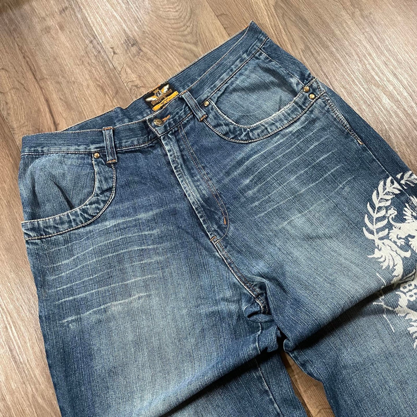 Ruff Ryders Blue Hip Hop Baggy Jeans