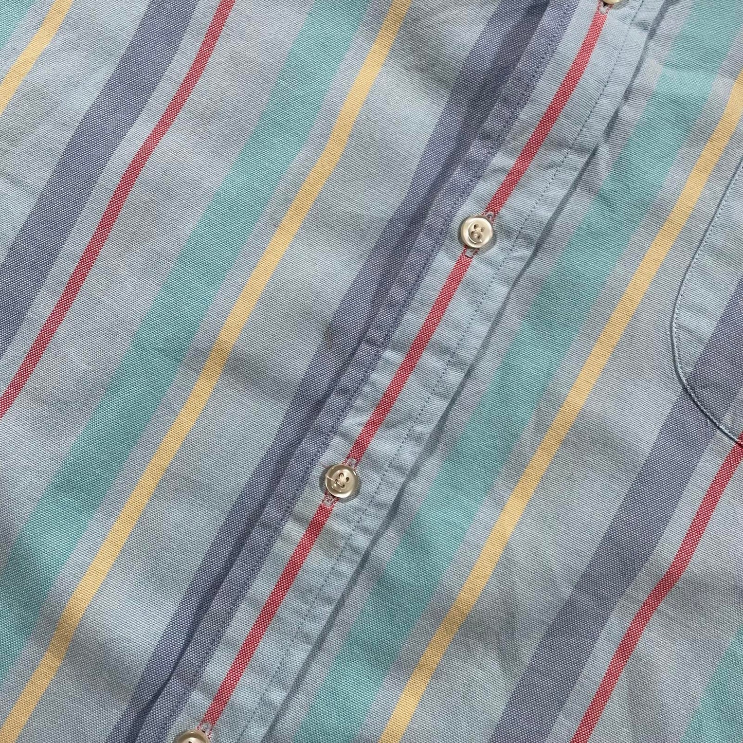 Lands’ End Multi-Colour Striped Button-Up Shirt