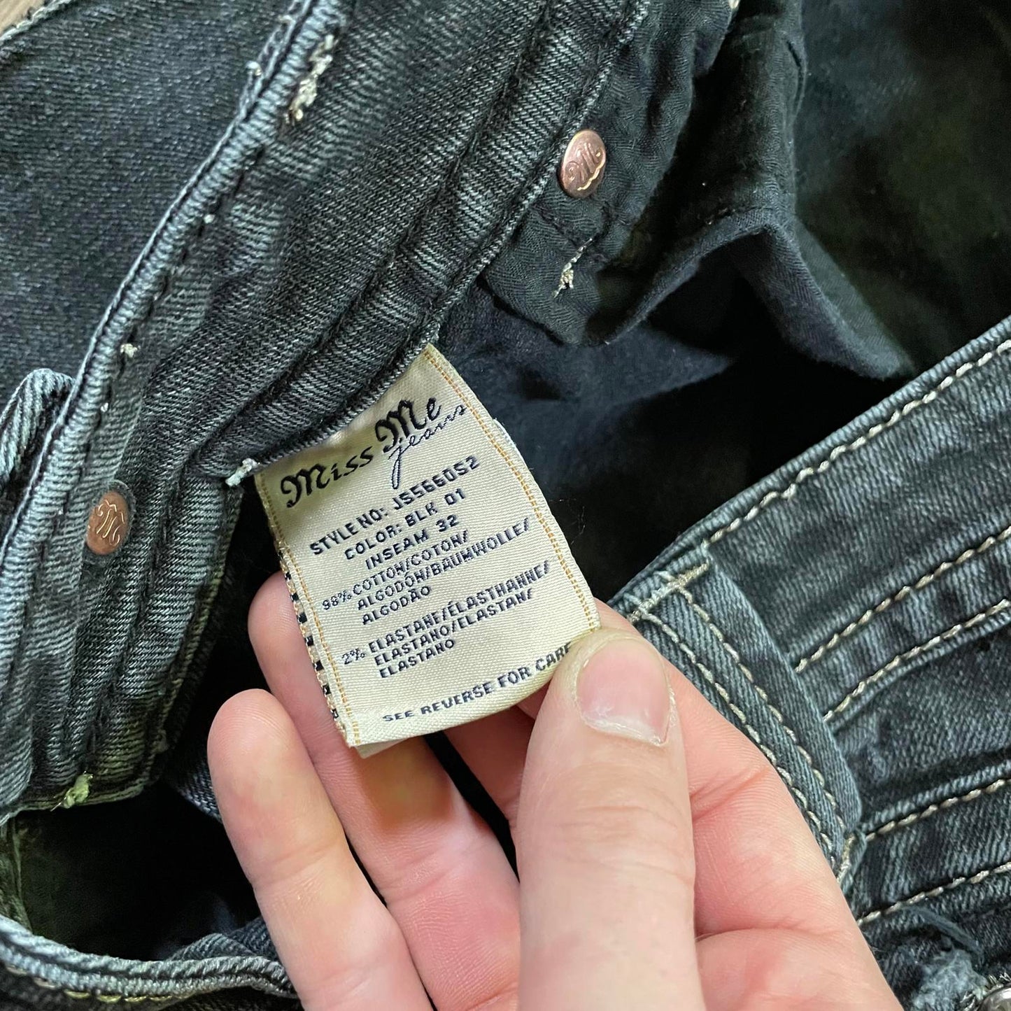 Miss Me Black Skinny Jeans