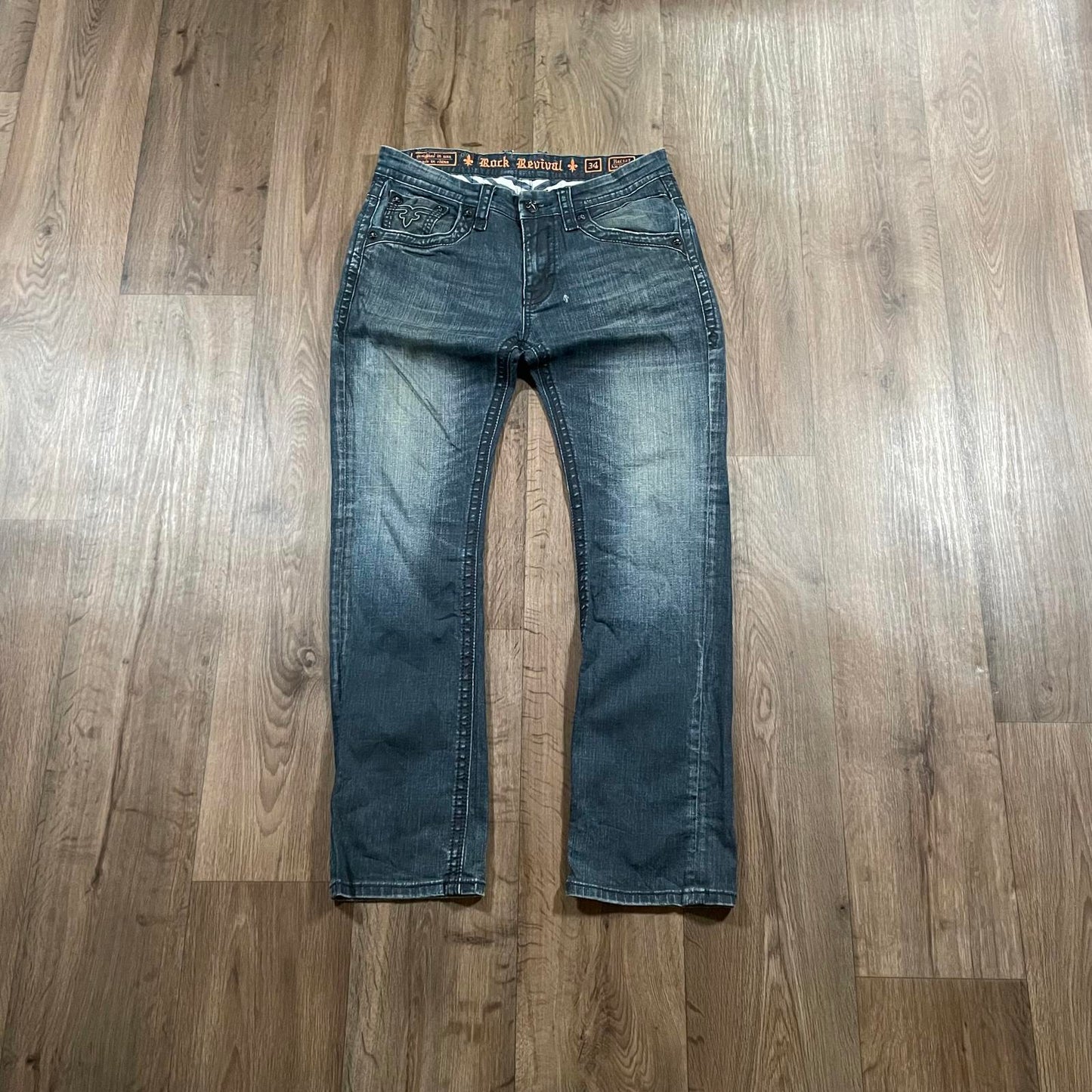 Rock Revival Hector Alt Straight Leg Jeans W34 L33