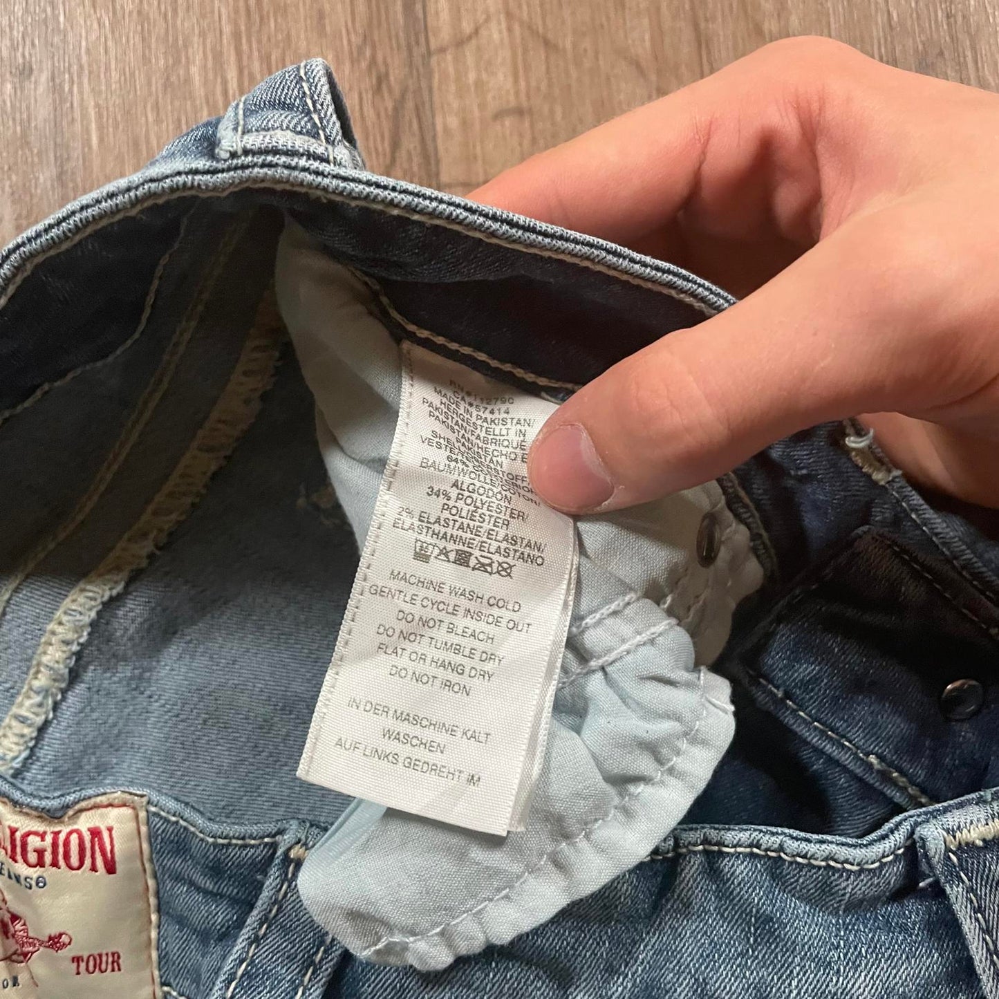 True Religion Y2K Low Waisted Denim Shorts