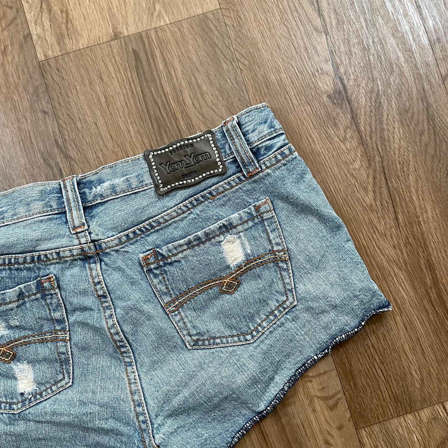 Yom Yom Y2K Mini Low Rise Denim Shorts