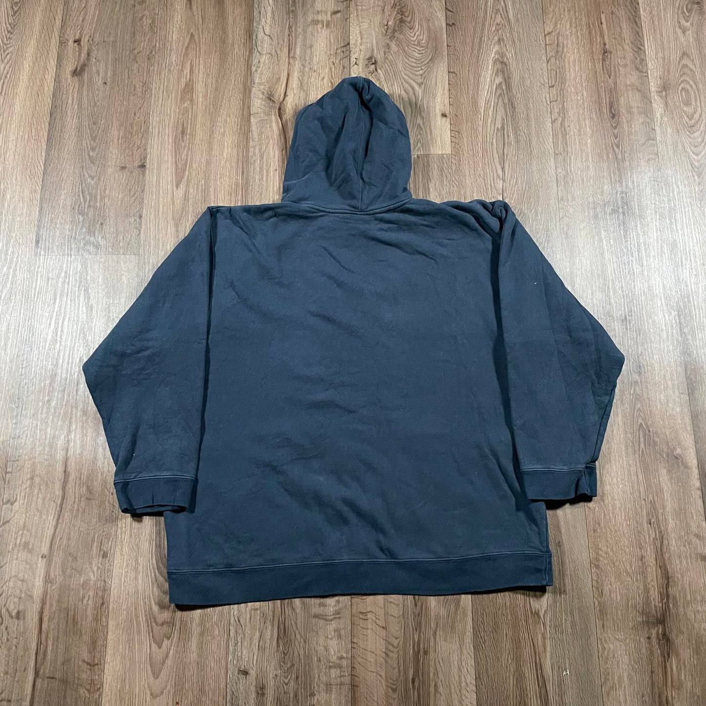 Vintage Reebok Blue Embroidered Hoodie XXL