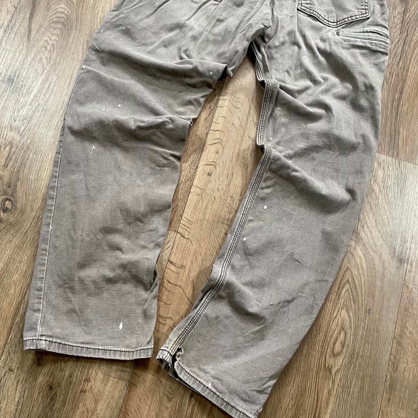 Carhartt Grey Painted Carpenter Trousers