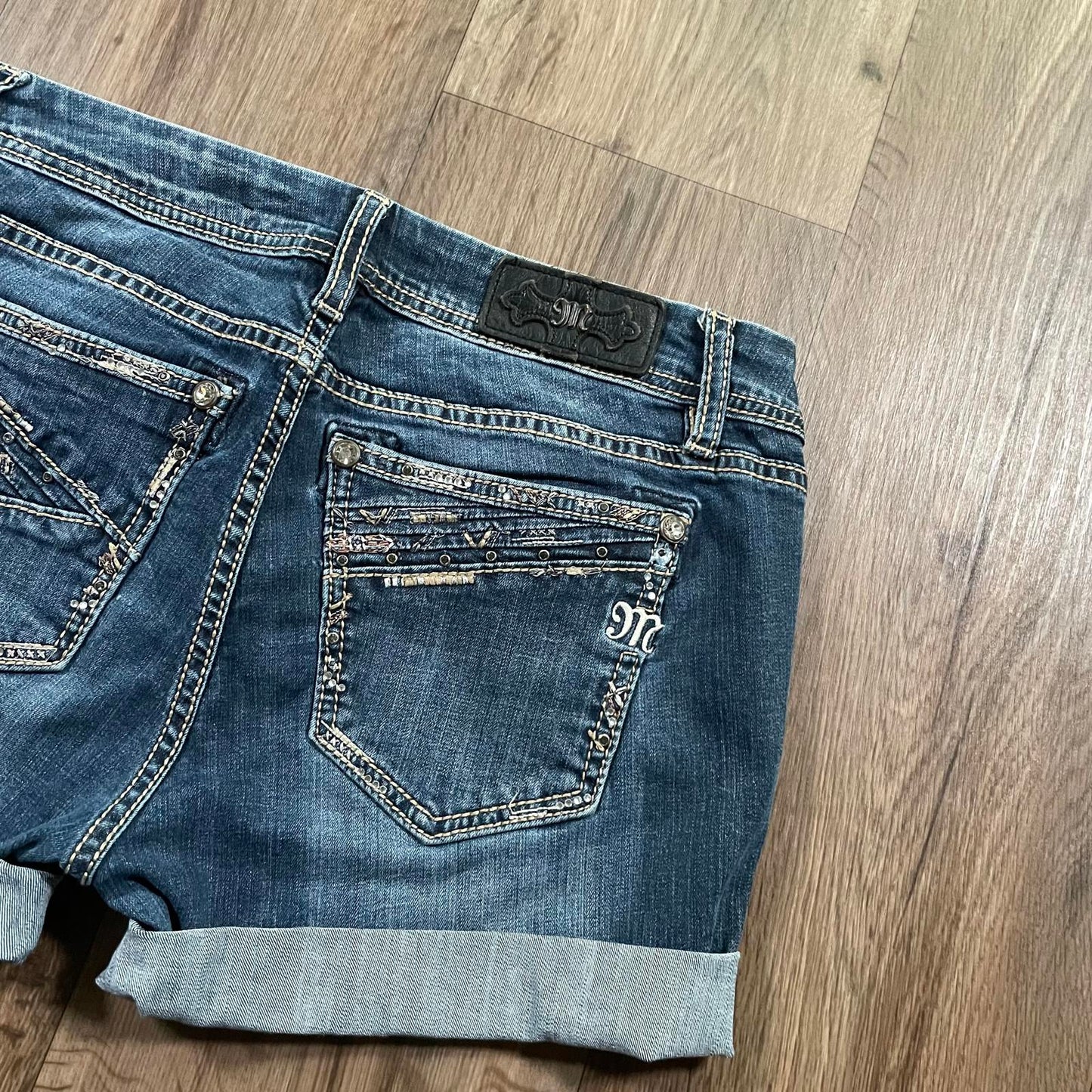 Miss Me Y2K Mini Denim Low Waisted Shorts