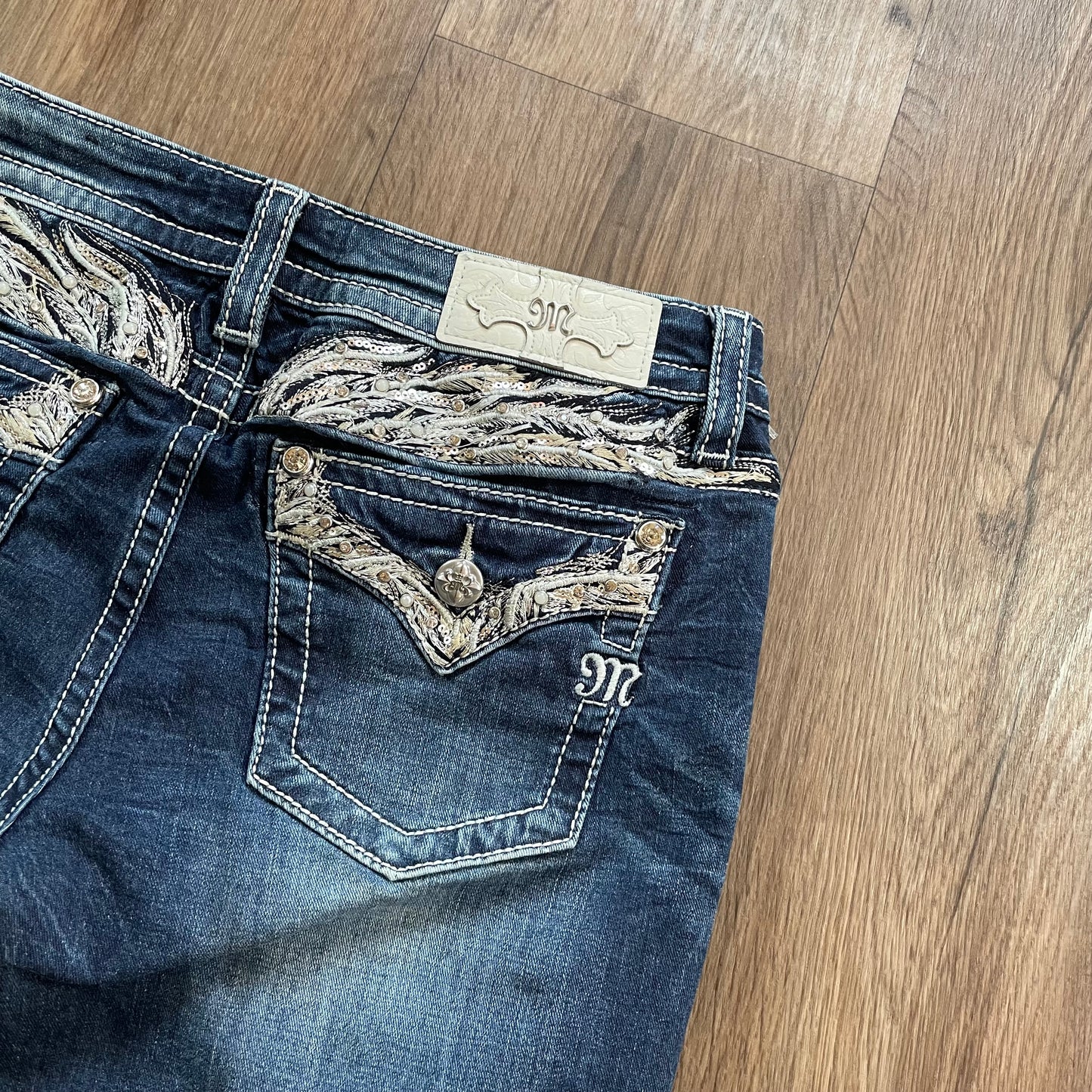 Miss Me Angel Wing Miss Rise Skinny Jeans