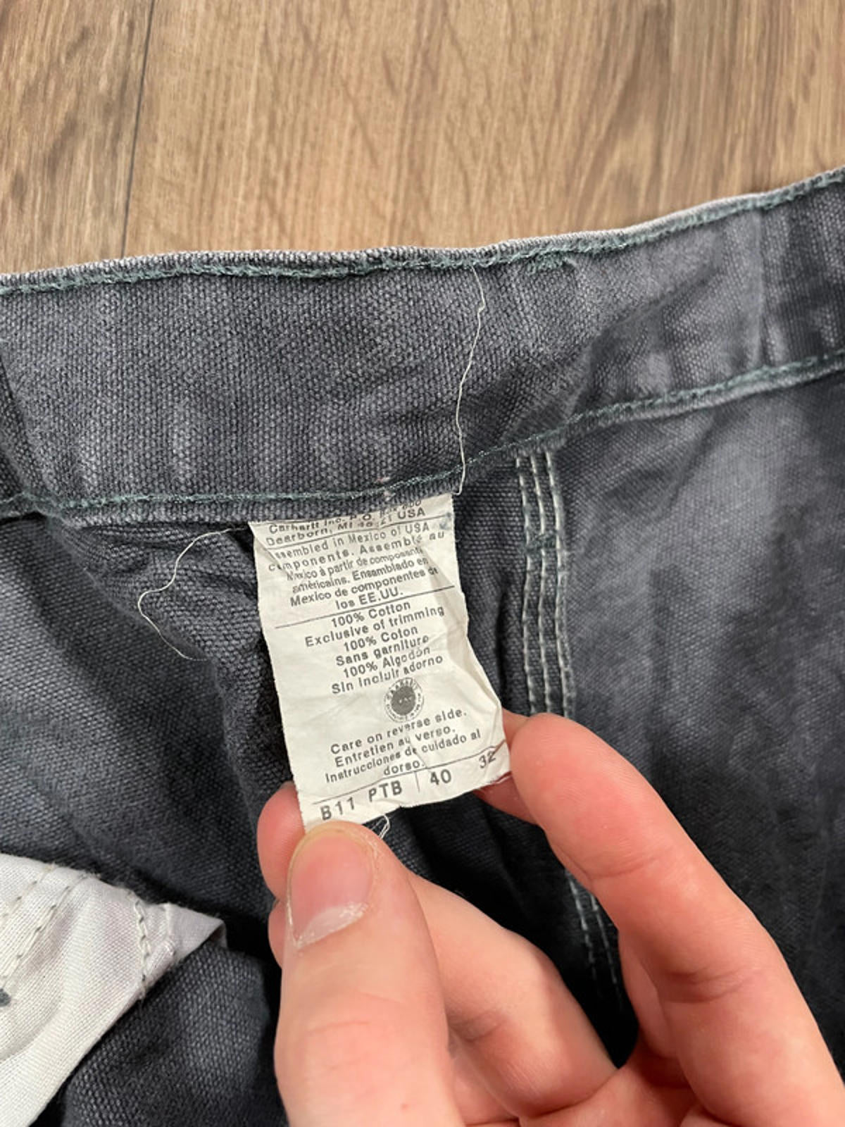 Carhartt Grey Carpenter Trousers