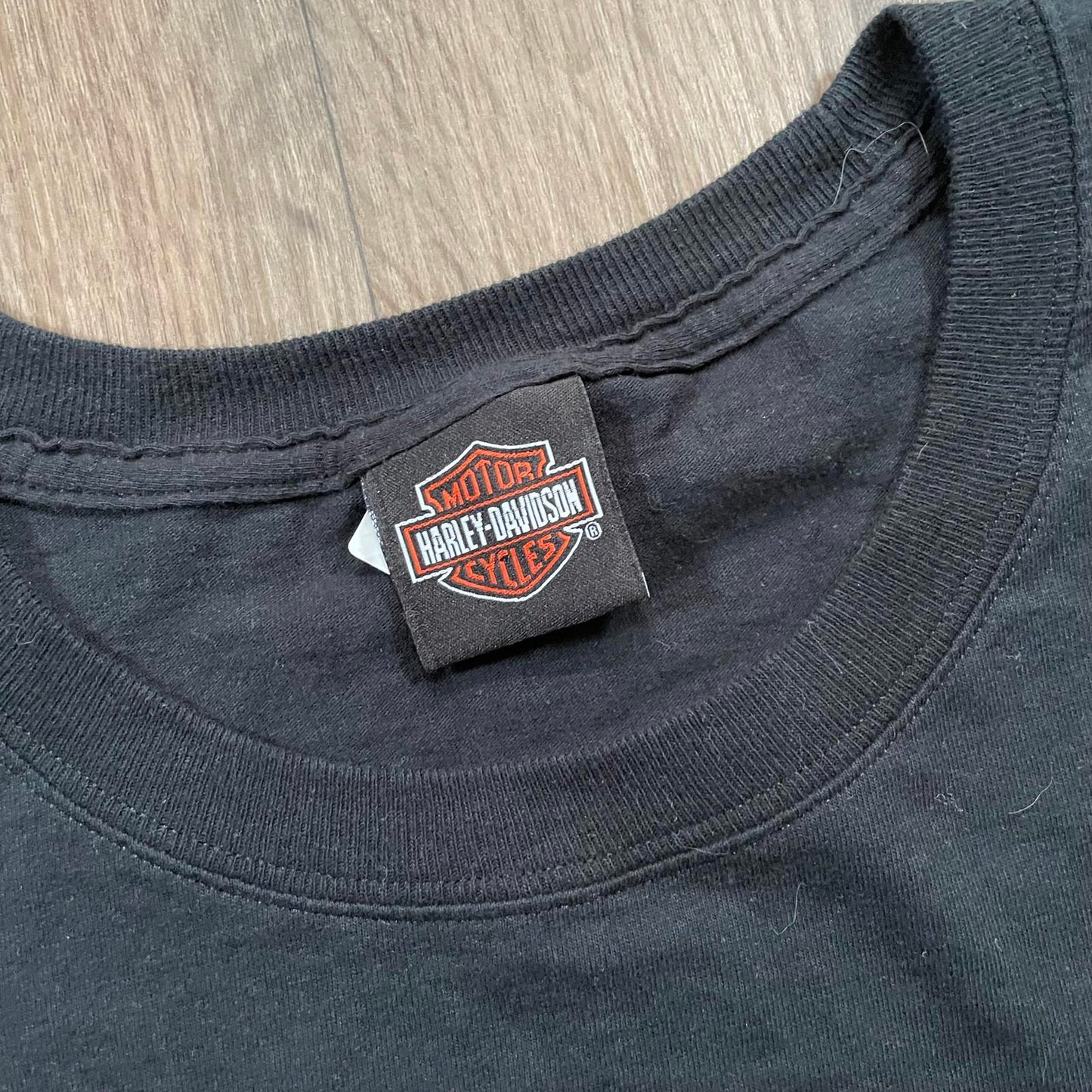 Vintage 2012 Harley Davidson "Work Sucks" Clown Print T-Shirt Black