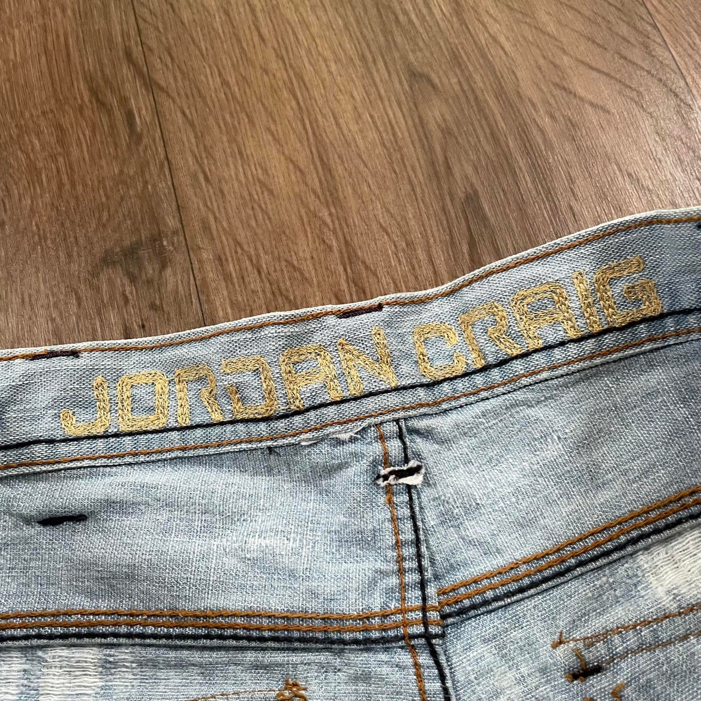 Jordan Carig Light Wash Embroidered Jeans