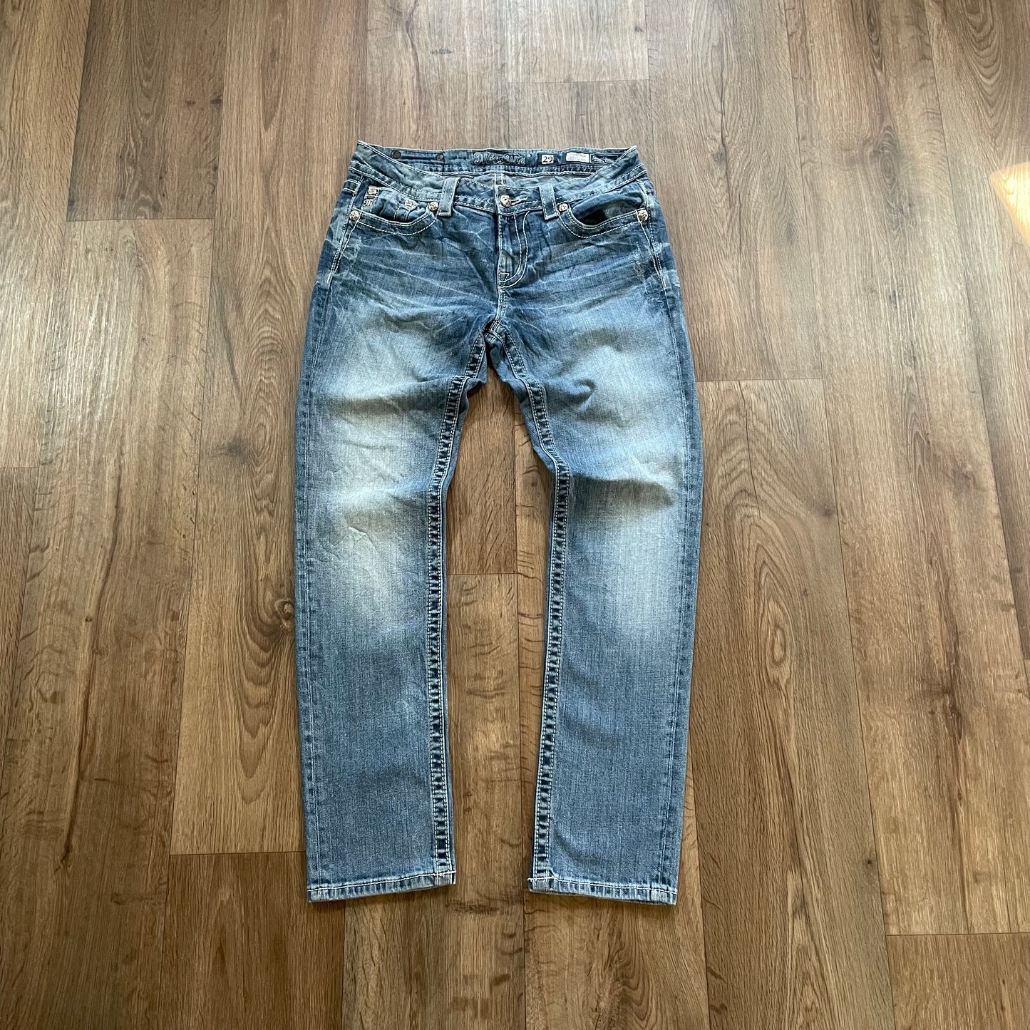 Miss Me Skinny Paisley Print Jeans