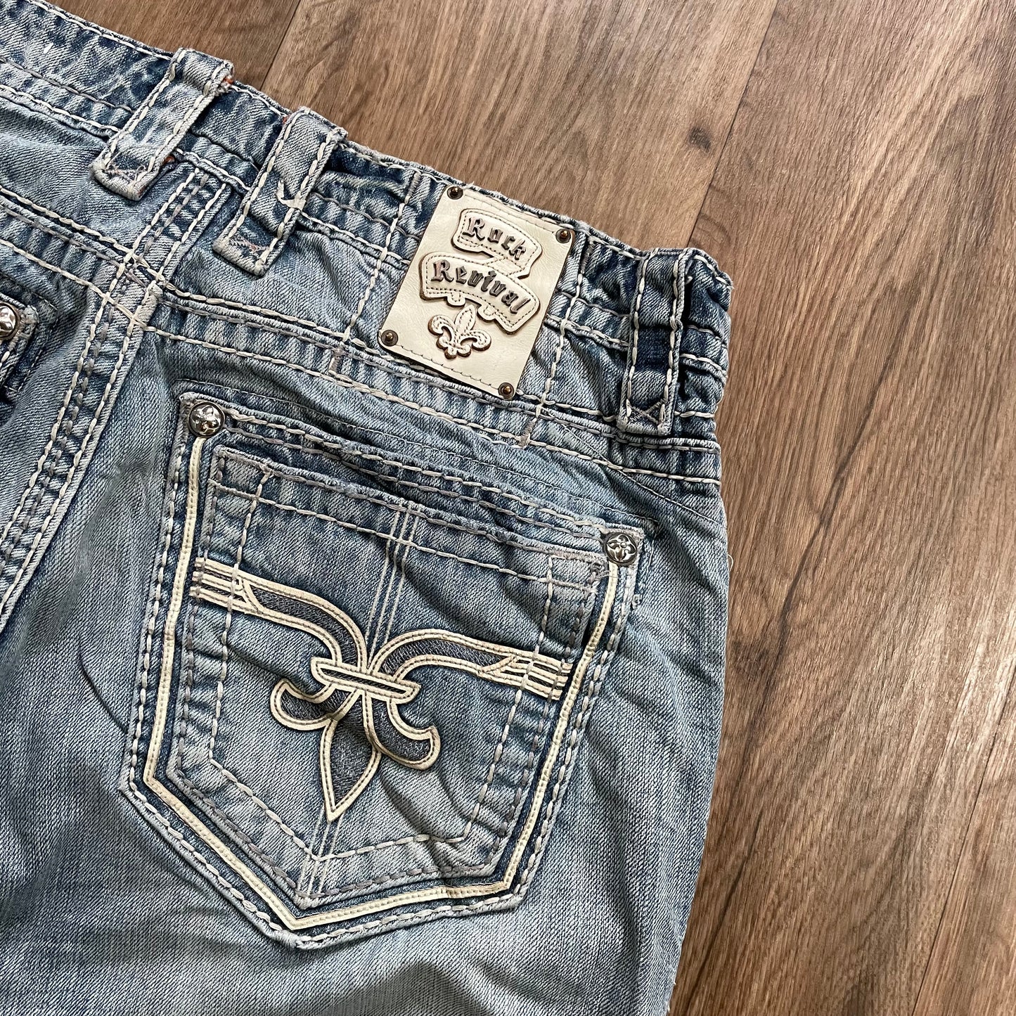 Rock Revival Straight Jeans with Pouch Attached