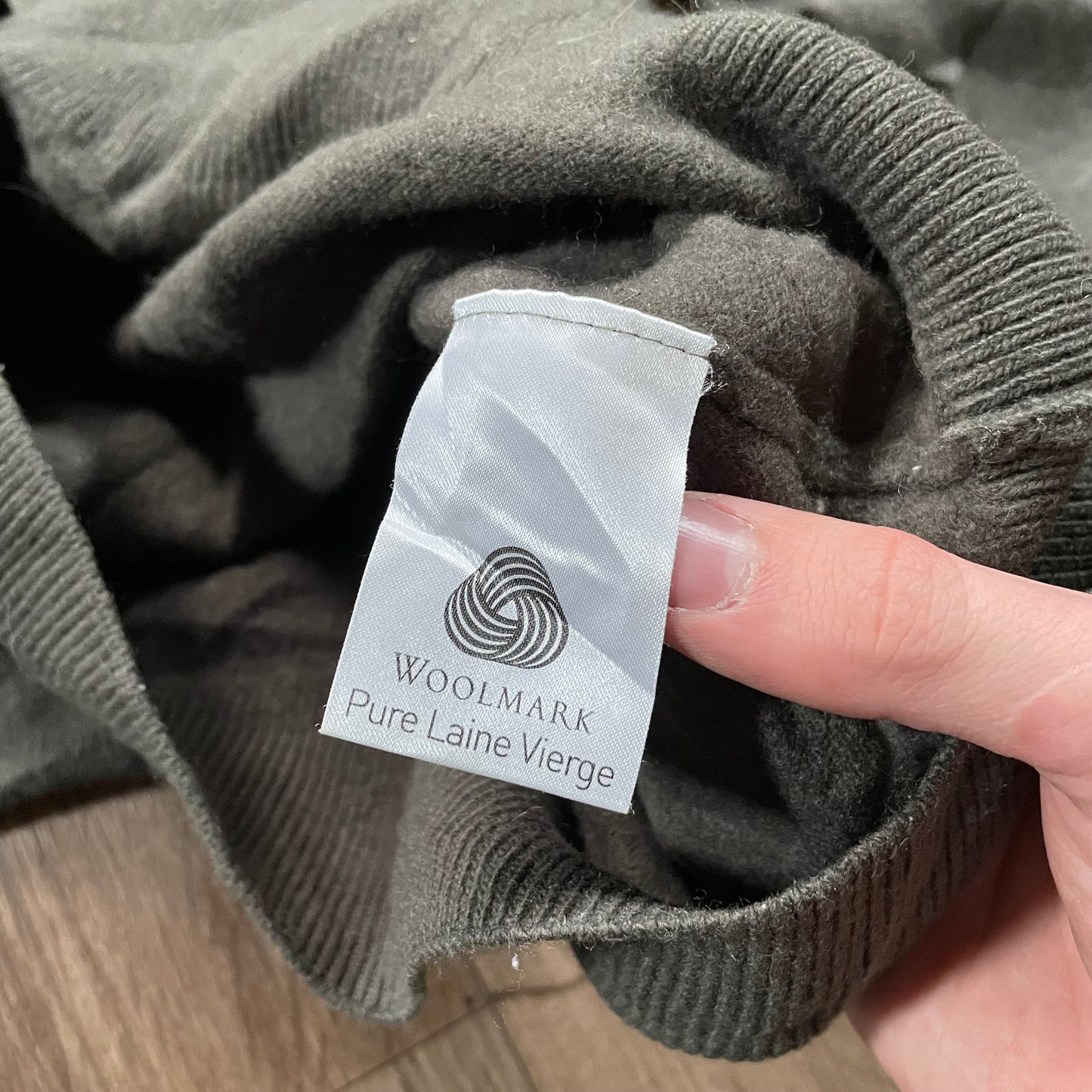 Lacoste Green V-Neck Sweater