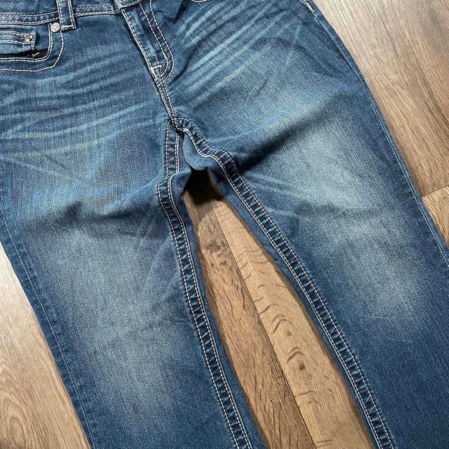 Miss Me Colour Gem Boot Cut Jeans